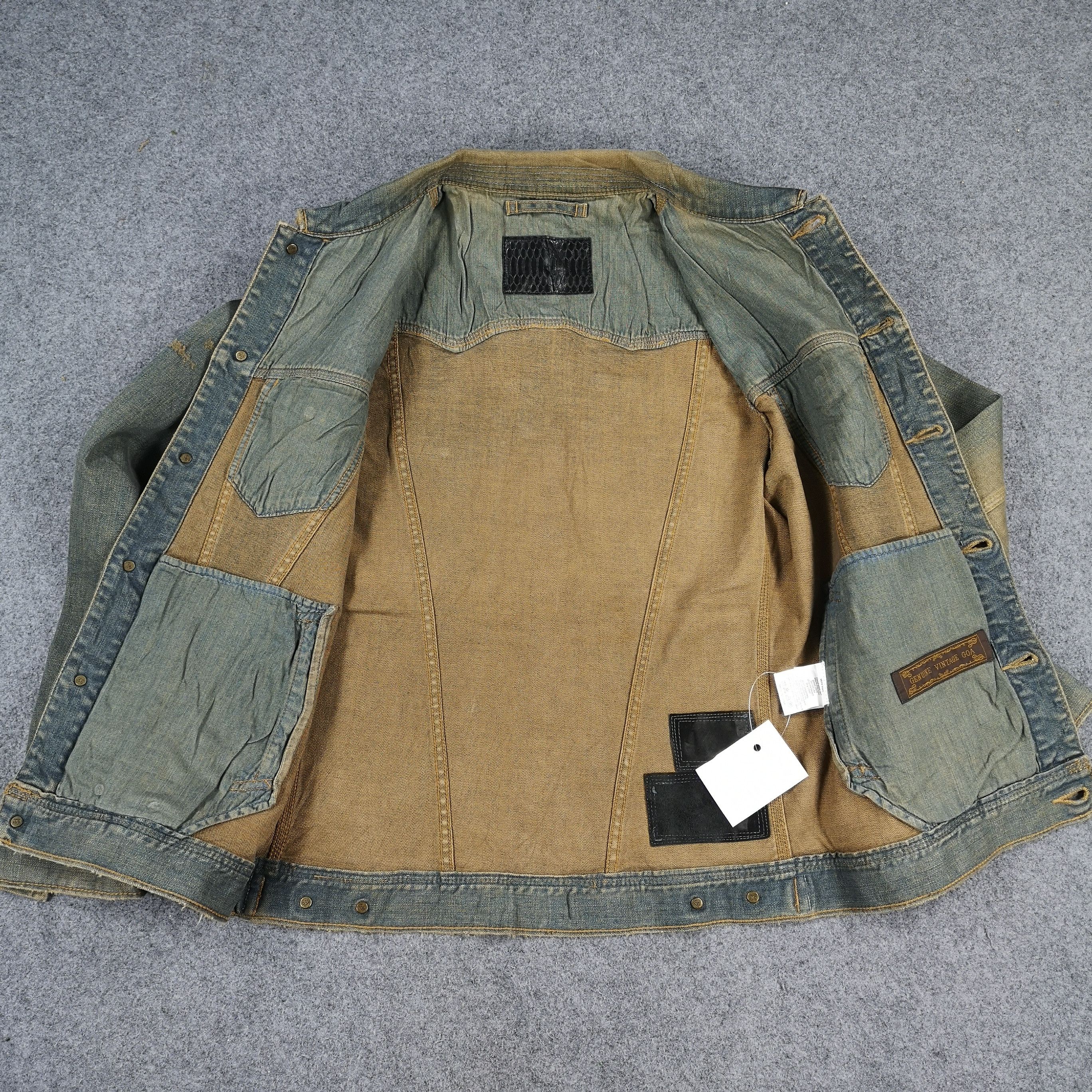 GOA Genuine Vintage GOA Rusty Wash Denim Trucker Jacket Size US M / EU 48-50 / 2 - 3 Thumbnail