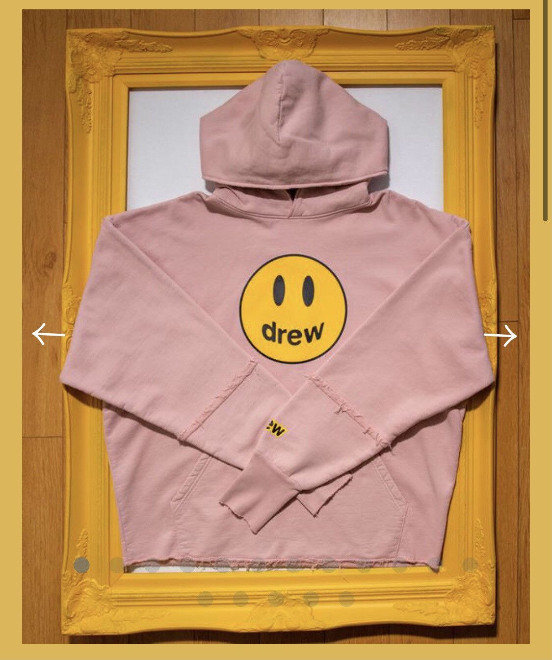トップス drew house mascot deconstructed hoodie drew-house-mascot-