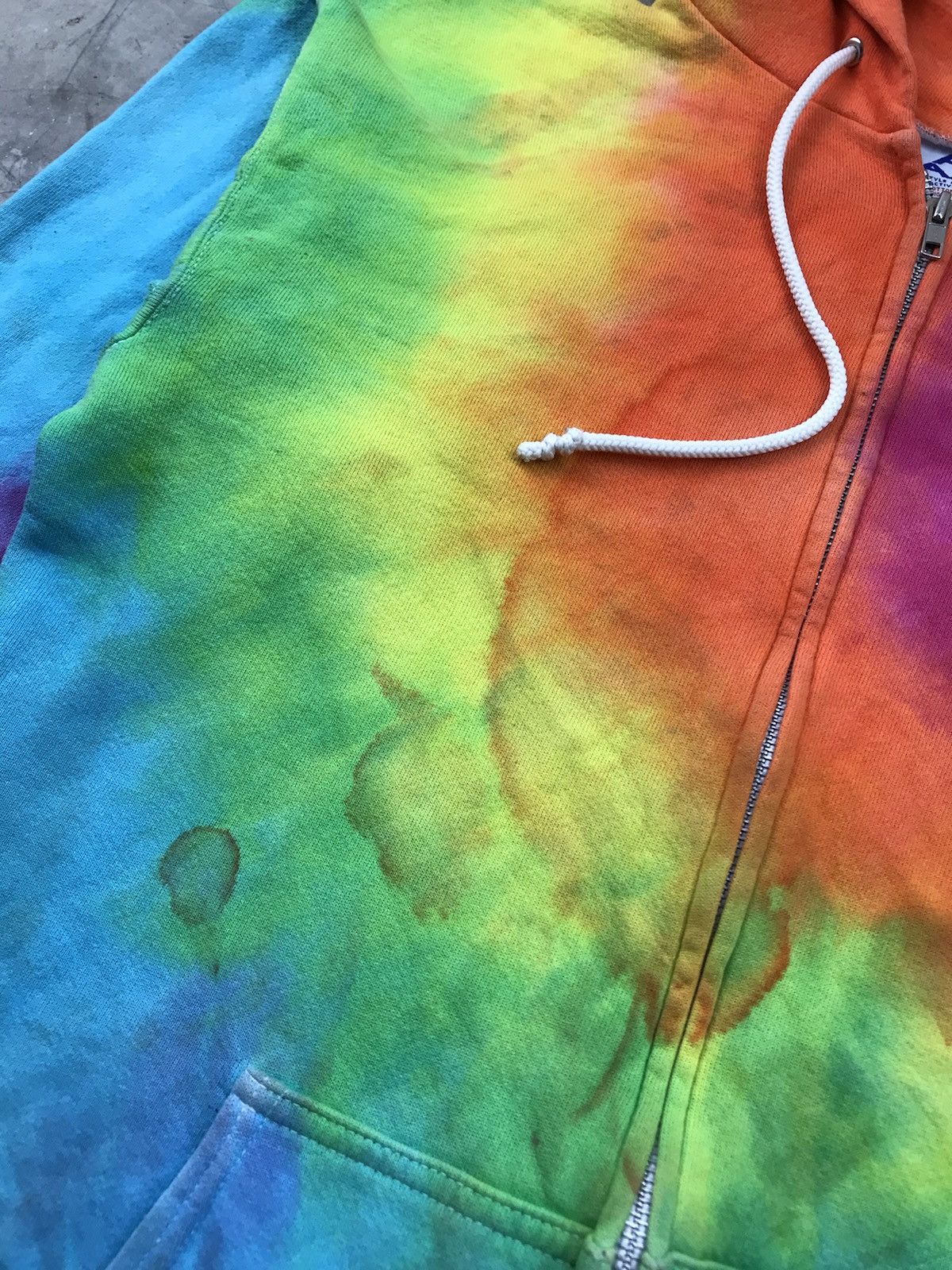 Alstyle × American Apparel × Vintage VINTAGE AAA ALSTYLE APPAREL ACTIVEWEAR TIE DYE ZIPPER HOODIE Size US M / EU 48-50 / 2 - 5 Thumbnail