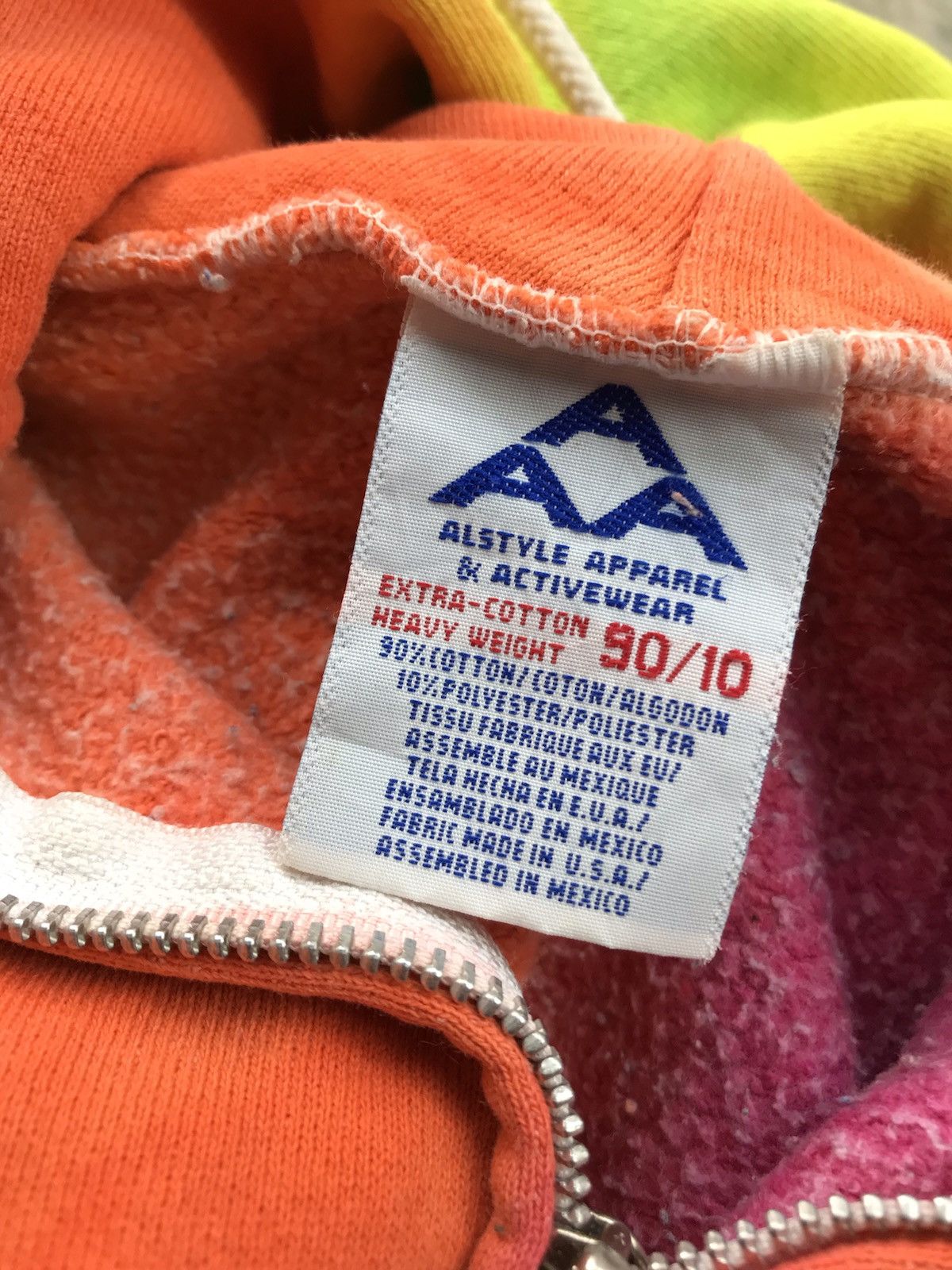 Alstyle × American Apparel × Vintage VINTAGE AAA ALSTYLE APPAREL ACTIVEWEAR TIE DYE ZIPPER HOODIE Size US M / EU 48-50 / 2 - 6 Thumbnail
