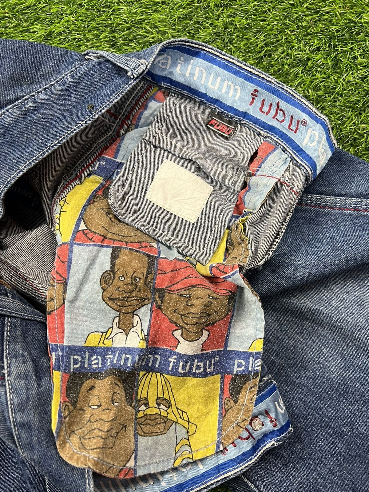 Other (J287) FUBu - vintage platinum streetwear jeans Size US 34 / EU 50 - 15 Thumbnail
