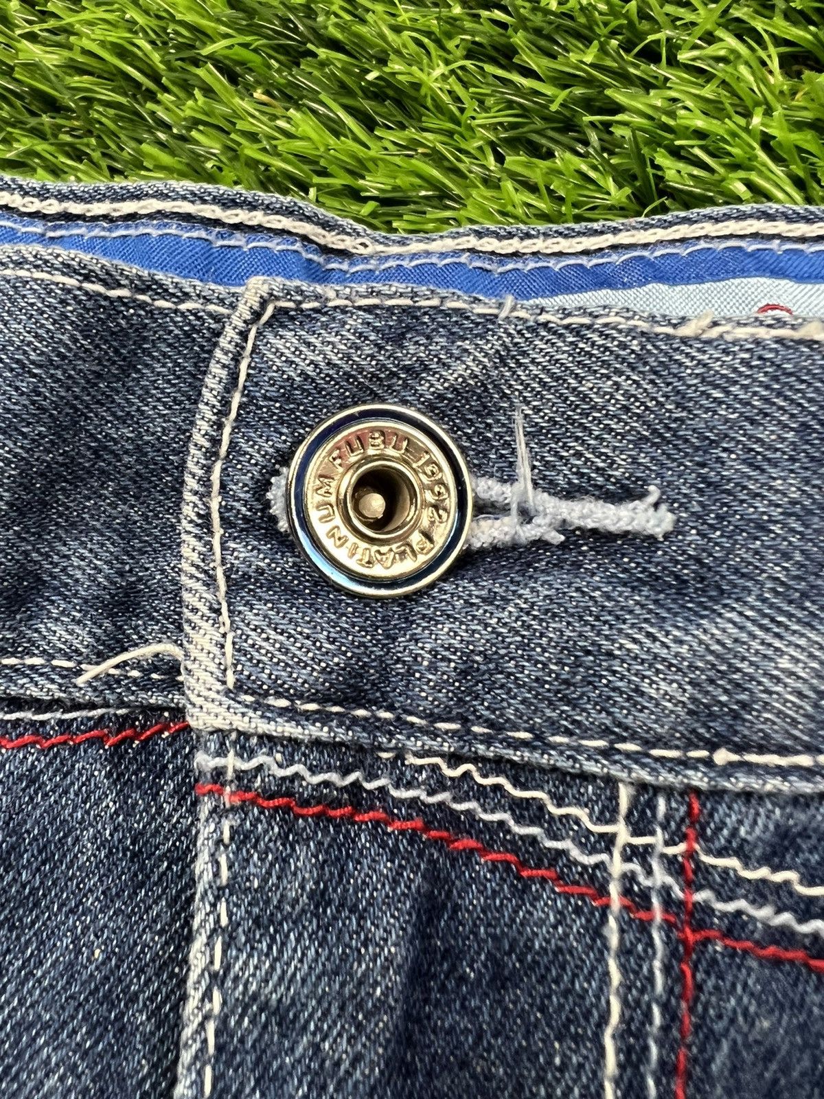 Other (J287) FUBu - vintage platinum streetwear jeans Size US 34 / EU 50 - 12 Thumbnail