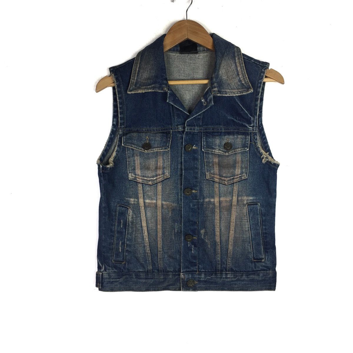 Vintage VINTAGE NUMBER (N)INE JEANS TANKTOP VEST DENIM JACKET Size US S / EU 44-46 / 1 - 1 Thumbnail