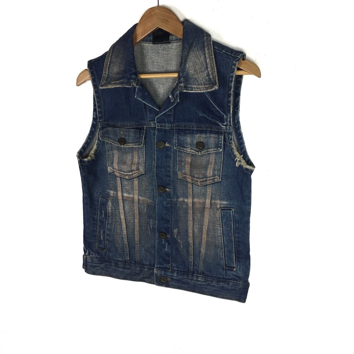 Vintage VINTAGE NUMBER (N)INE JEANS TANKTOP VEST DENIM JACKET Size US S / EU 44-46 / 1 - 2 Thumbnail