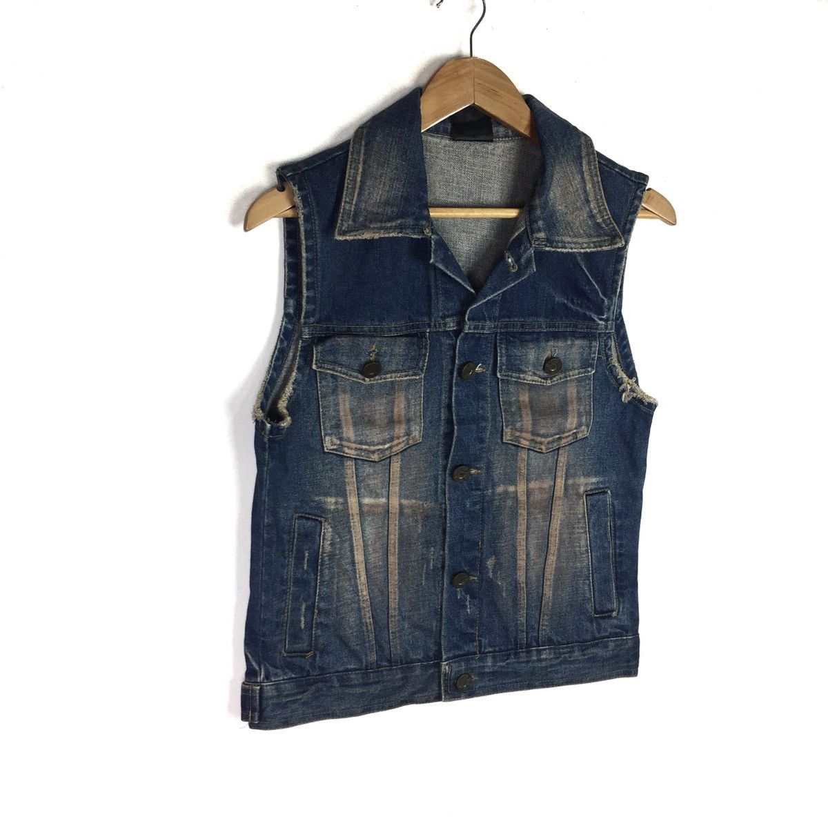 Vintage VINTAGE NUMBER (N)INE JEANS TANKTOP VEST DENIM JACKET Size US S / EU 44-46 / 1 - 3 Thumbnail