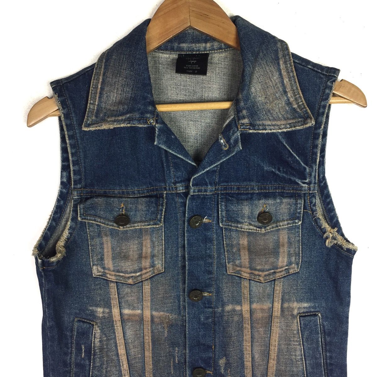 Vintage VINTAGE NUMBER (N)INE JEANS TANKTOP VEST DENIM JACKET Size US S / EU 44-46 / 1 - 4 Thumbnail