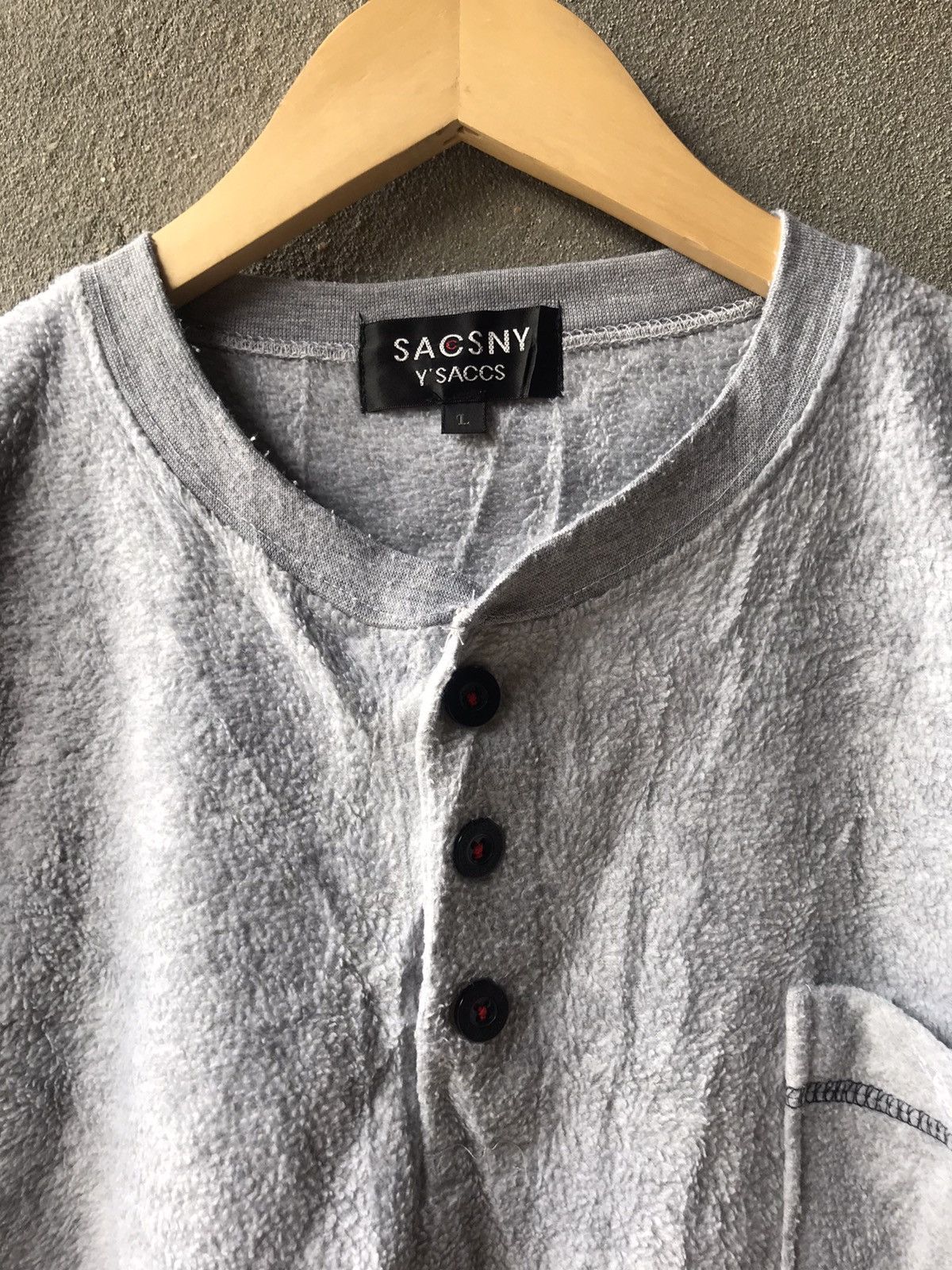 Japanese Brand × Yohji Yamamoto ❗️Y’Saccs Sacsny by Yohji Yamamoto Fleece Long Sleeve Shirts❗️ Size US M / EU 48-50 / 2 - 3 Thumbnail