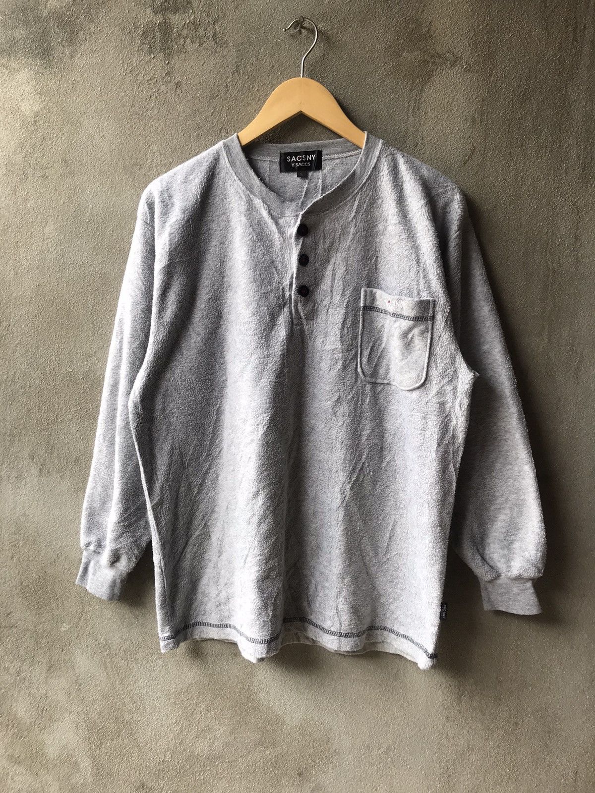 Japanese Brand × Yohji Yamamoto ❗️Y’Saccs Sacsny by Yohji Yamamoto Fleece Long Sleeve Shirts❗️ Size US M / EU 48-50 / 2 - 1 Thumbnail