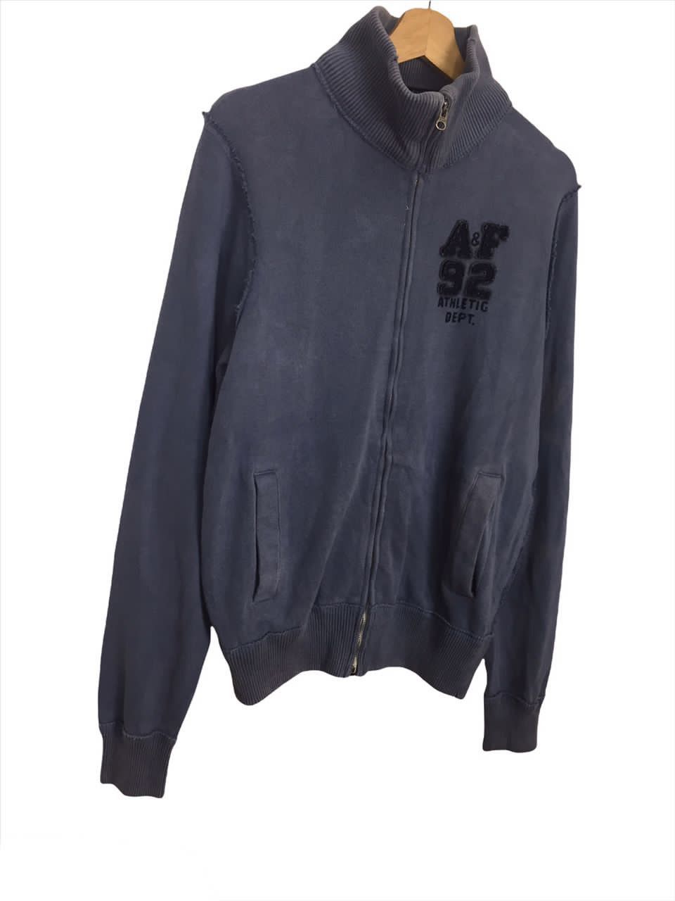 Abercrombie & Fitch Vintage Abercrombie & Fitch Sweater Zipped Up with Hood Size US S / EU 44-46 / 1 - 4 Thumbnail