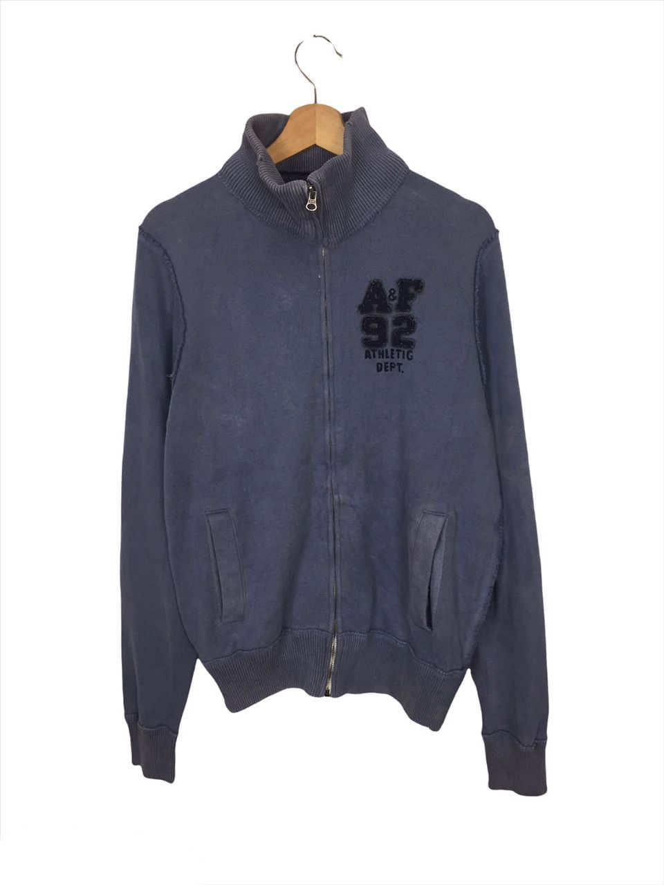 Abercrombie & Fitch Vintage Abercrombie & Fitch Sweater Zipped Up with Hood Size US S / EU 44-46 / 1 - 1 Thumbnail