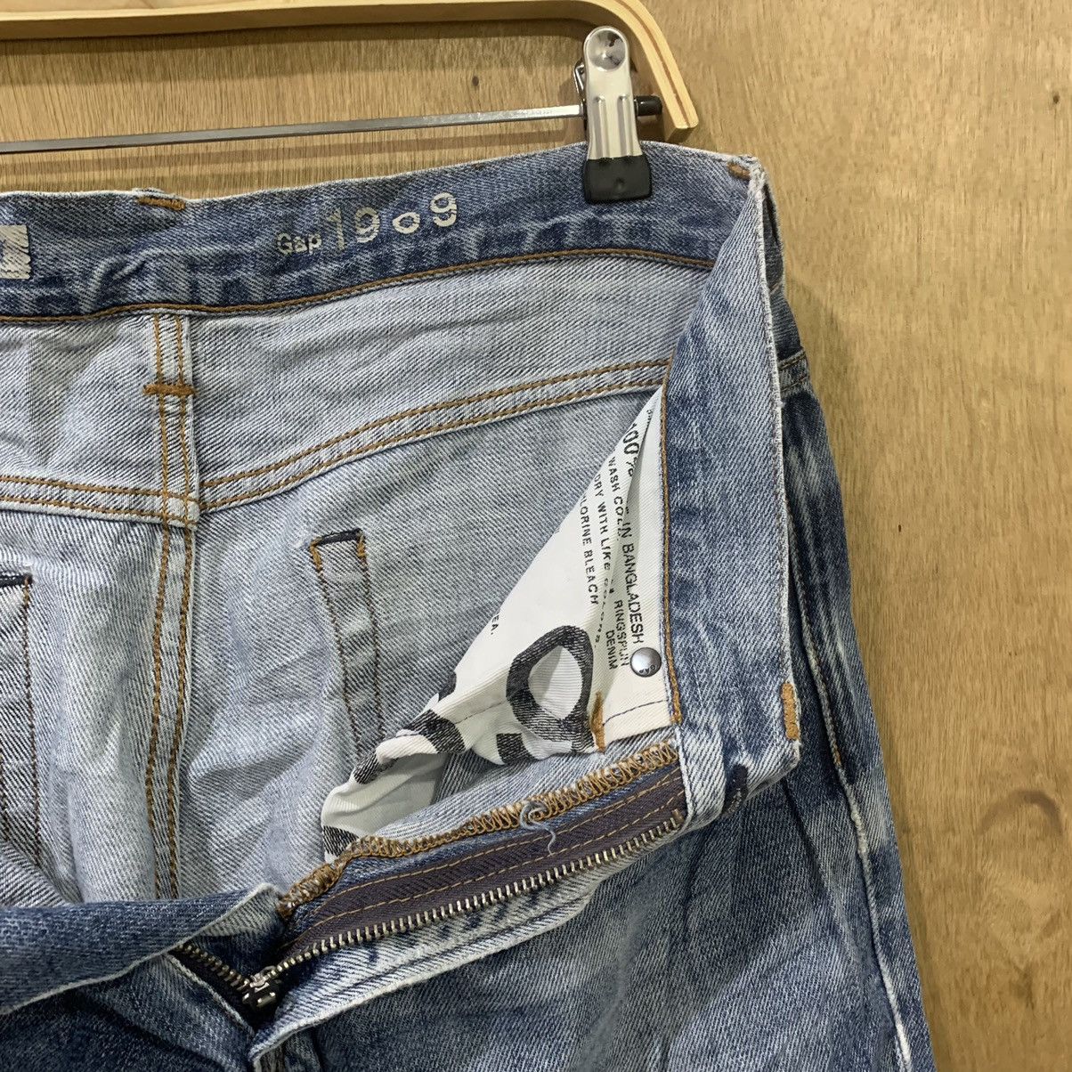 Gap × Japanese Brand GAP Vtg 1969 Stonewash Straight Cut Distressed Denim Jeans Size US 33 - 17 Thumbnail