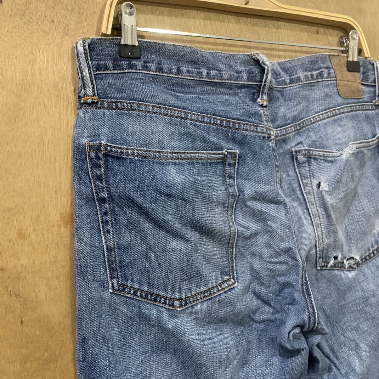 Gap × Japanese Brand GAP Vtg 1969 Stonewash Straight Cut Distressed Denim Jeans Size US 33 - 12 Thumbnail