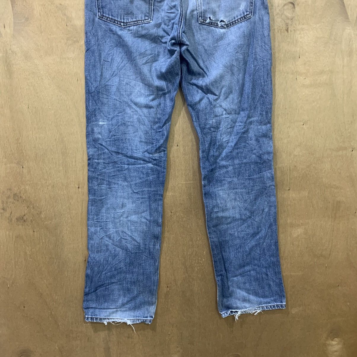 Gap × Japanese Brand GAP Vtg 1969 Stonewash Straight Cut Distressed Denim Jeans Size US 33 - 11 Thumbnail