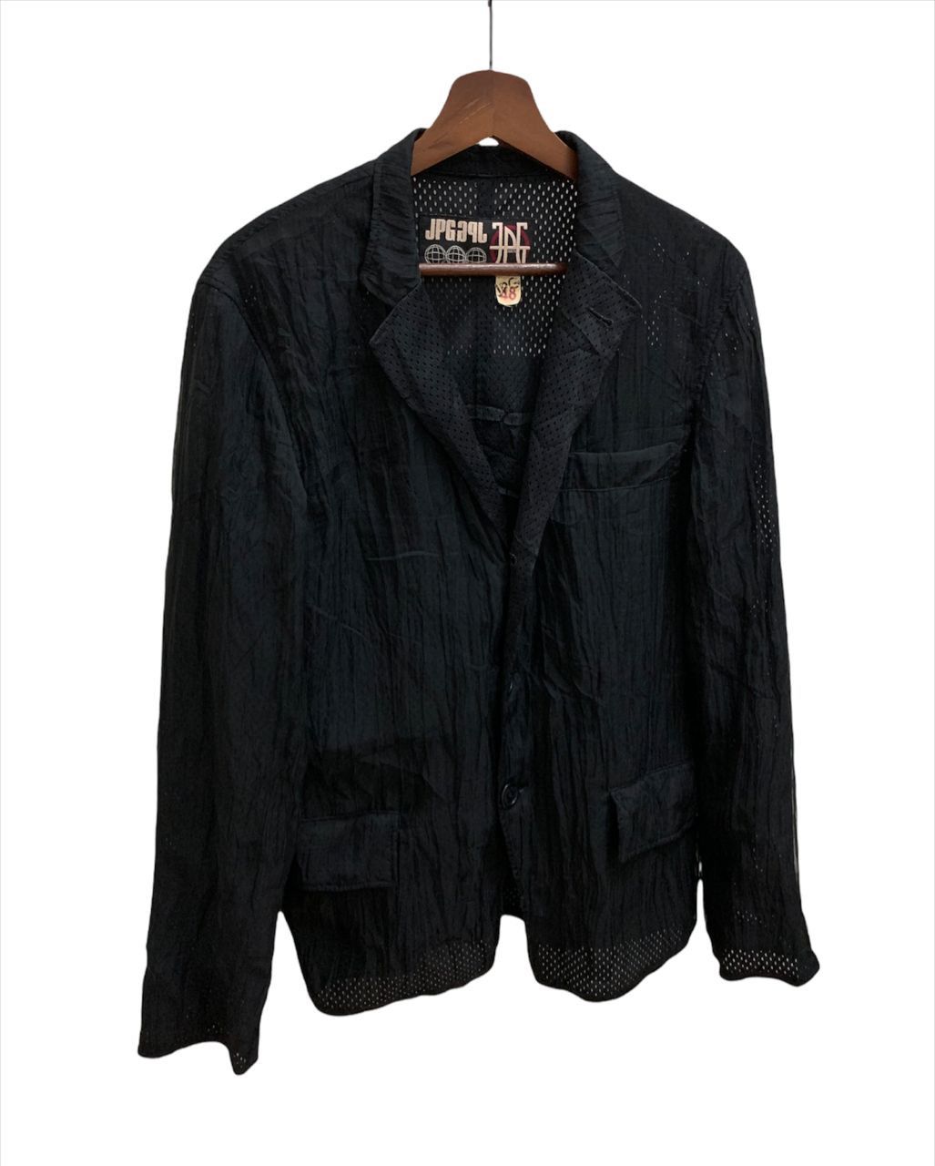Jean Paul Gaultier Mesh Net Black Avantgarde Size US M / EU 48-50 / 2 - 2 Thumbnail