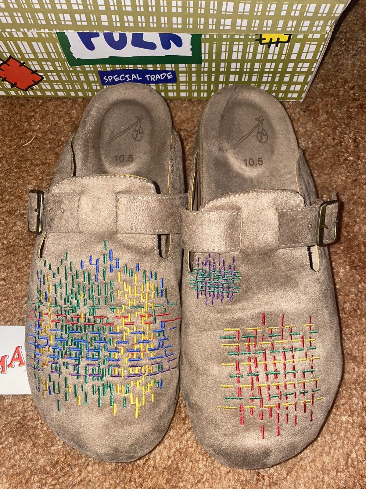 Kentucky Boy Tyler Mockmend Mule Tan Size 9 Kentucky Boy Tyler “Mock Mend Mules” second release.... | Depop main image 2