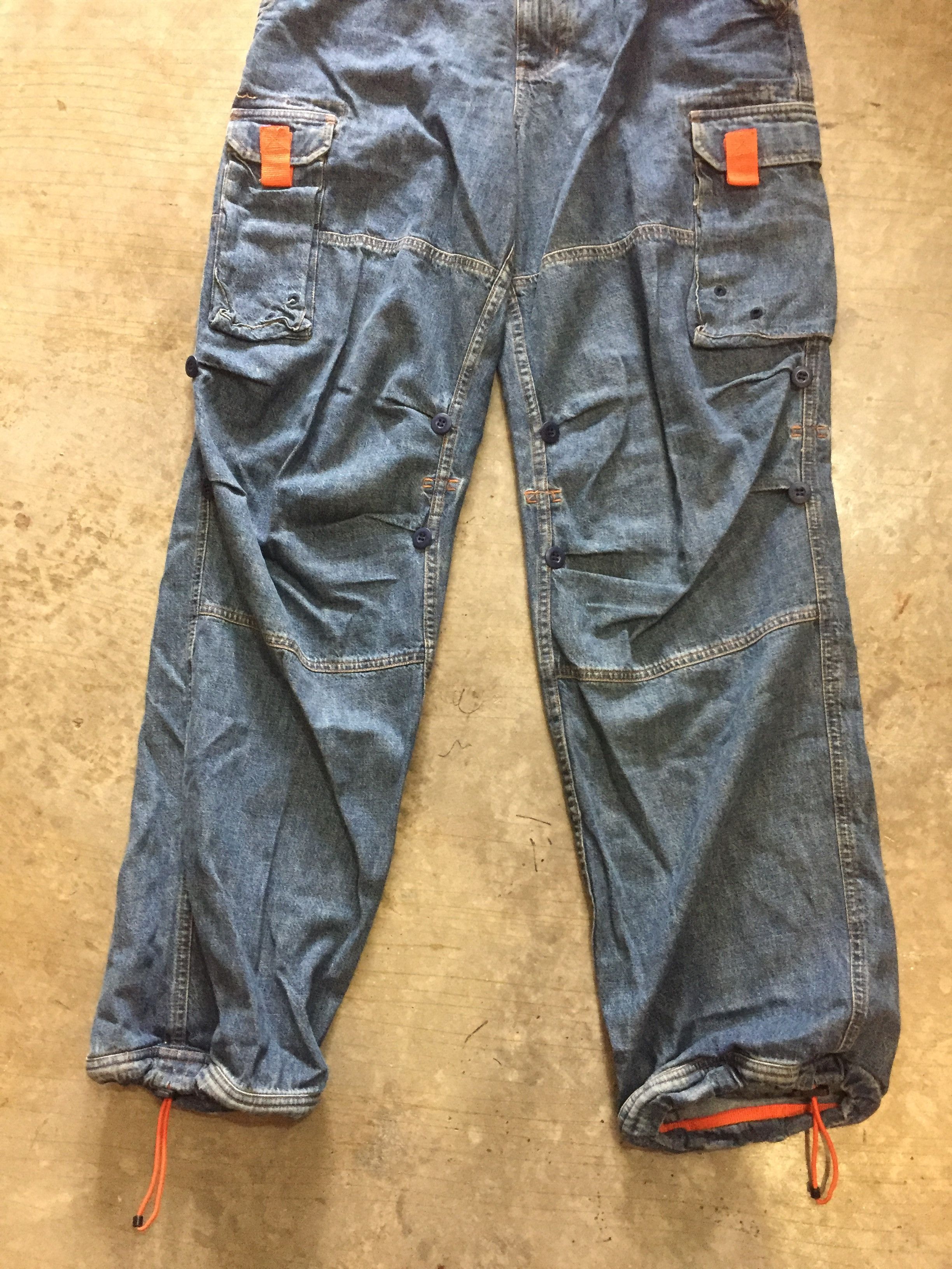 JNCO Vtg Oshkosh orange stripe muntipocket cargos pants Size US 30 / EU 46 - 4 Thumbnail