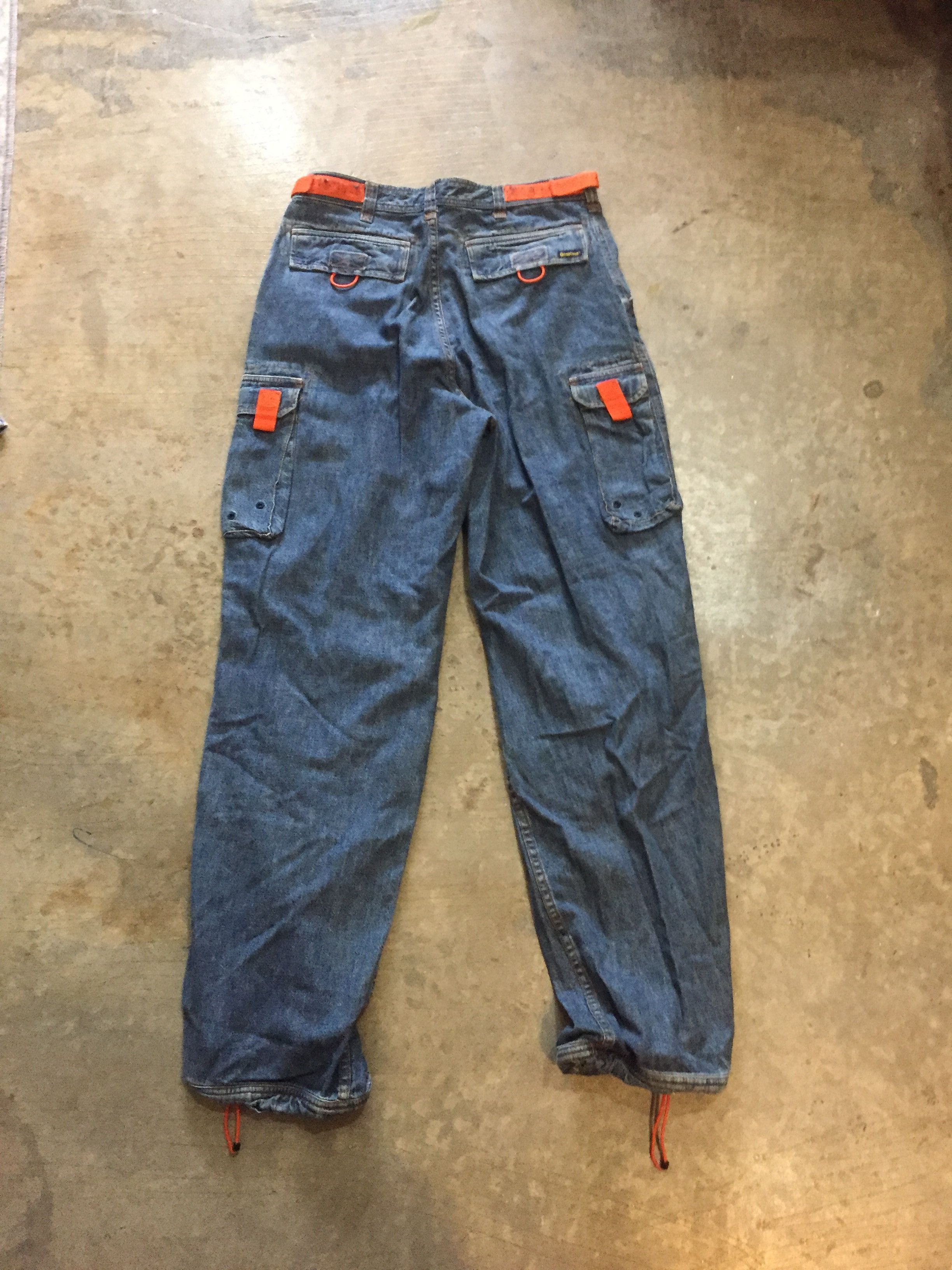 JNCO Vtg Oshkosh orange stripe muntipocket cargos pants Size US 30 / EU 46 - 7 Thumbnail