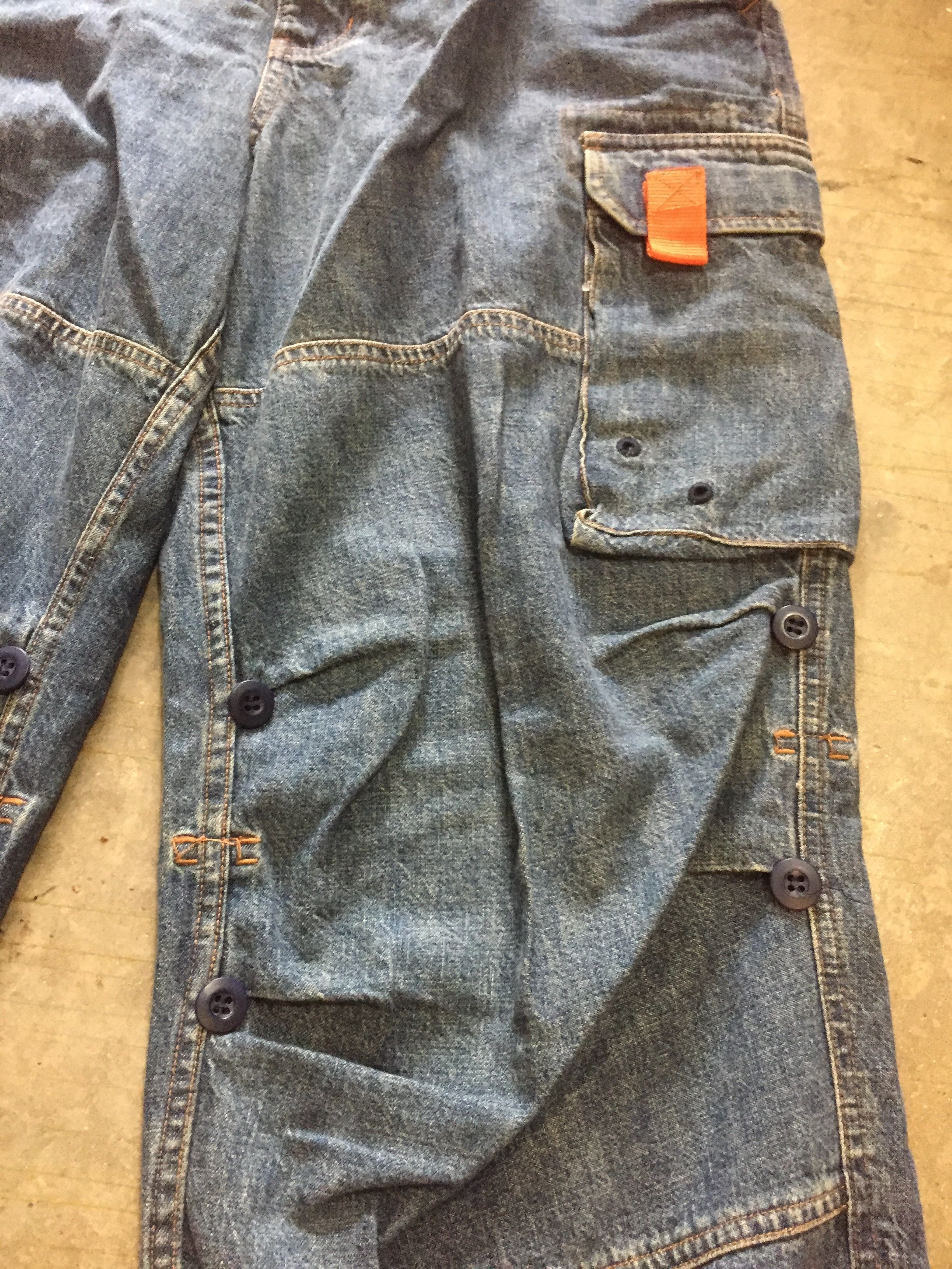 JNCO Vtg Oshkosh orange stripe muntipocket cargos pants Size US 30 / EU 46 - 5 Thumbnail