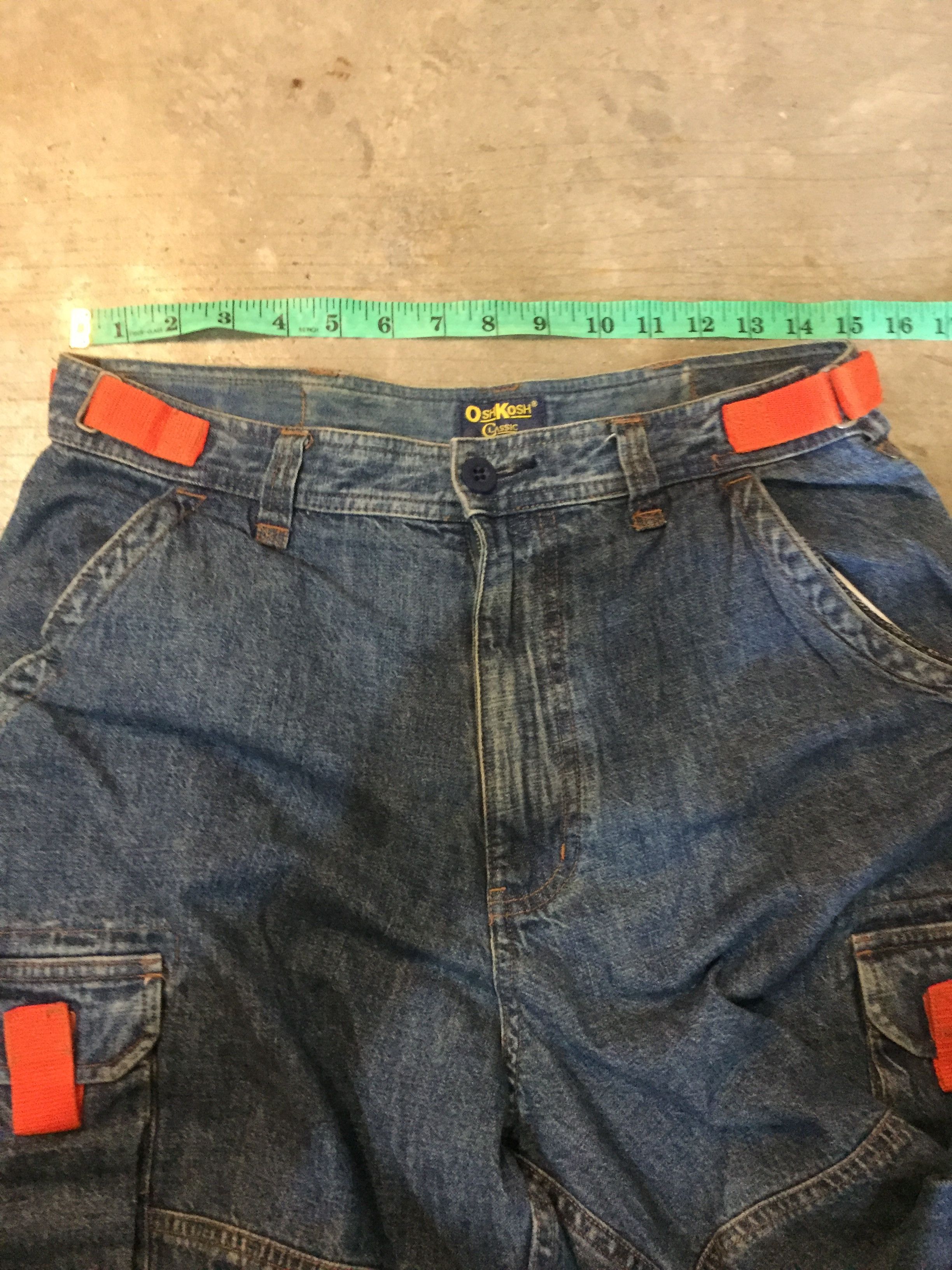 JNCO Vtg Oshkosh orange stripe muntipocket cargos pants Size US 30 / EU 46 - 11 Thumbnail
