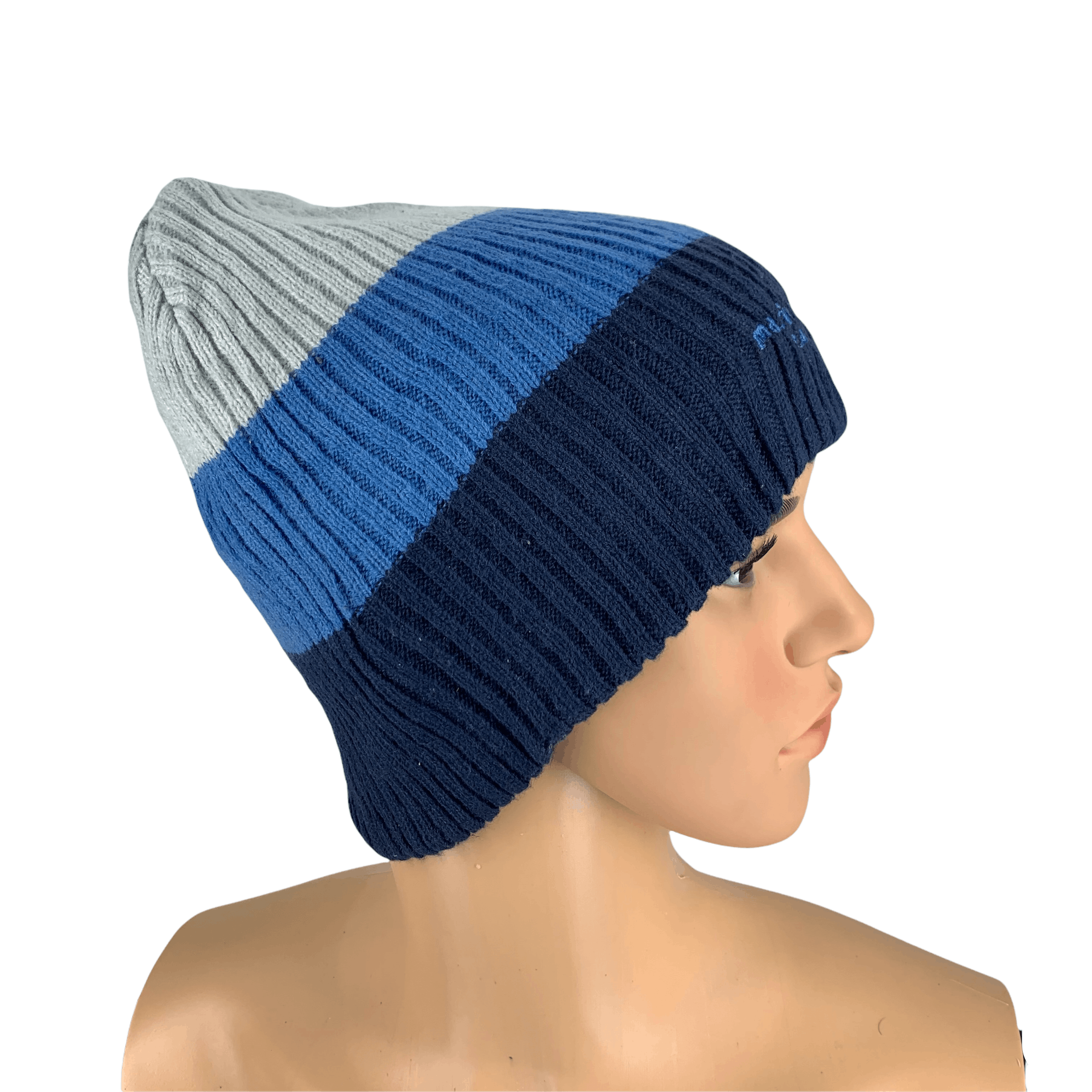Japanese Brand Marie Claire Paris Tri Color Beanie / Snow Hats #62-C Size ONE SIZE - 4 Thumbnail