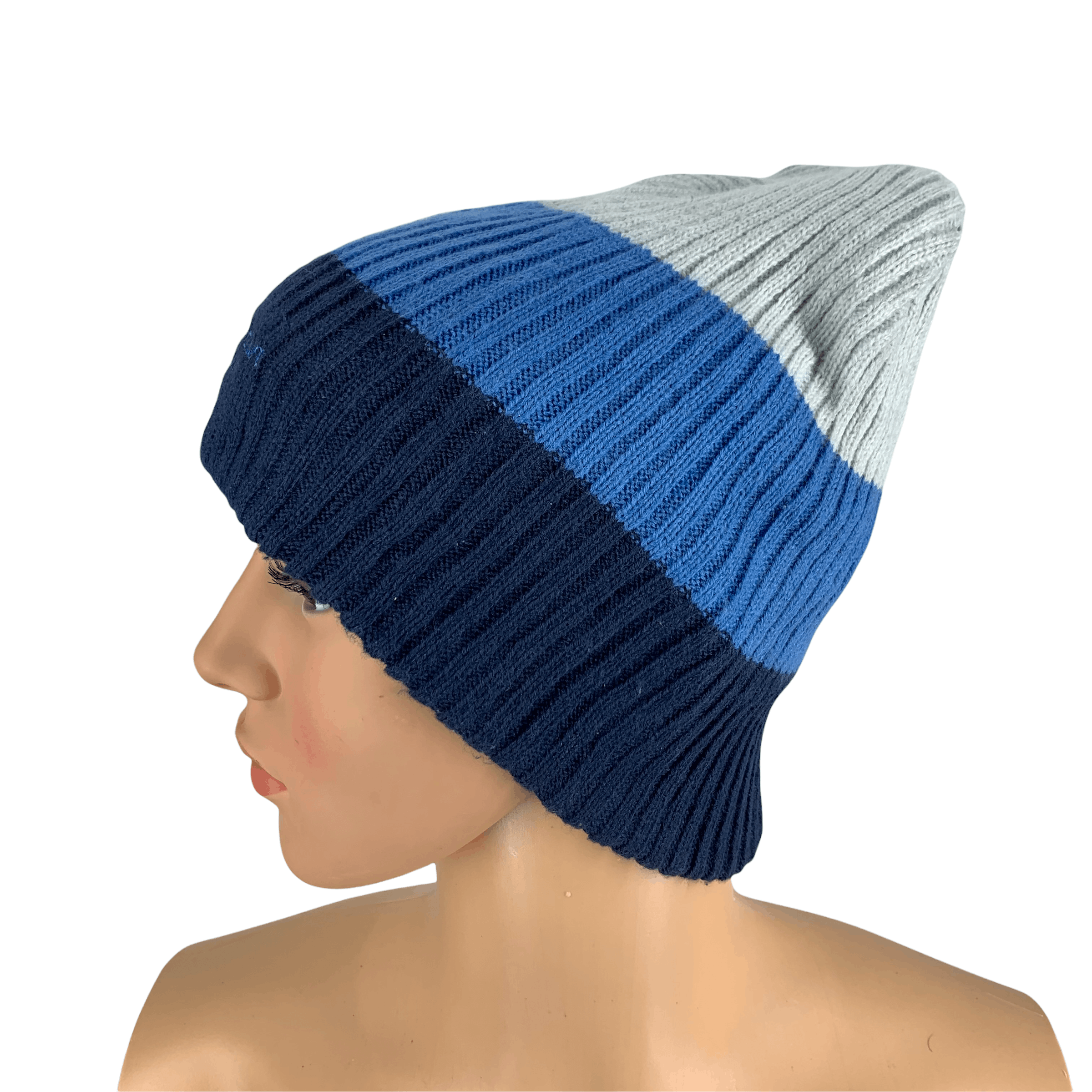 Japanese Brand Marie Claire Paris Tri Color Beanie / Snow Hats #62-C Size ONE SIZE - 3 Thumbnail