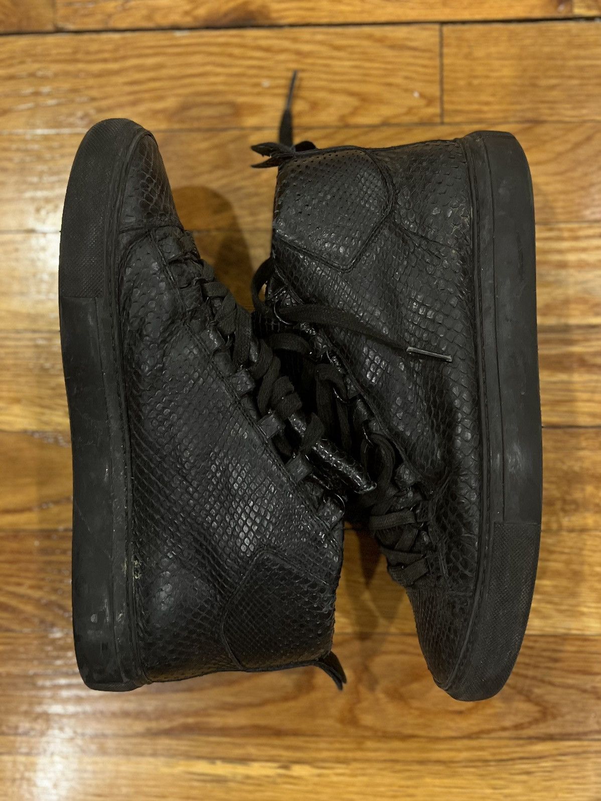 Balenciaga Balenciaga Black Python Arena High EU 40 | Grailed