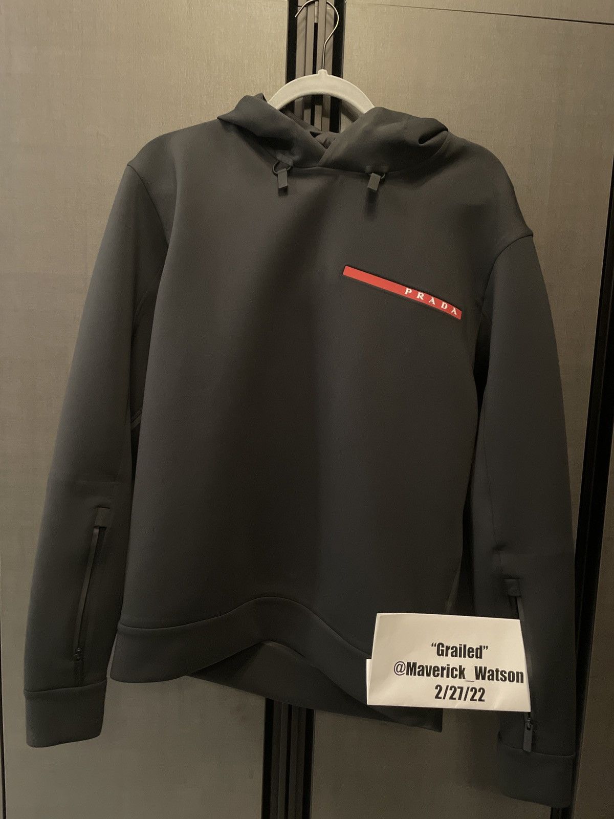 Prada Sport Nylon Hoodie 00s Archive, Men's Lightweight