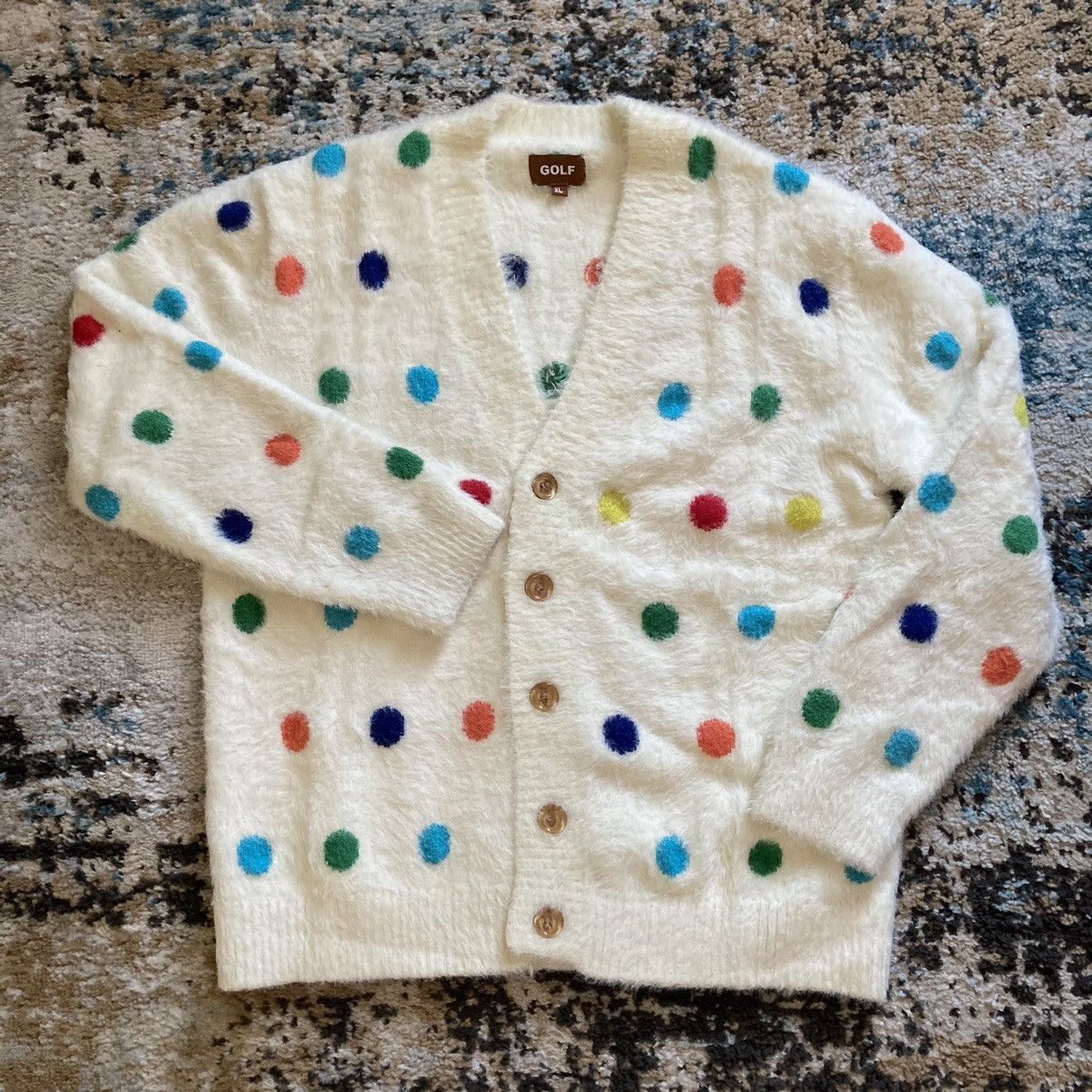 Golf Wang Golf Wang Polka Dot Mohair Cardigan | Grailed