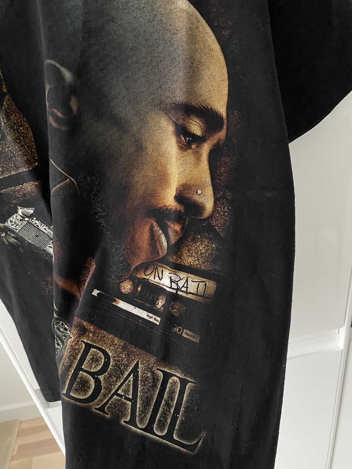 Band Tees × Rap Tees × Vintage Tupac 2pac 00s Vintage Out On Bail Rap Band Tour Rock Size US L / EU 52-54 / 3 - 9 Thumbnail