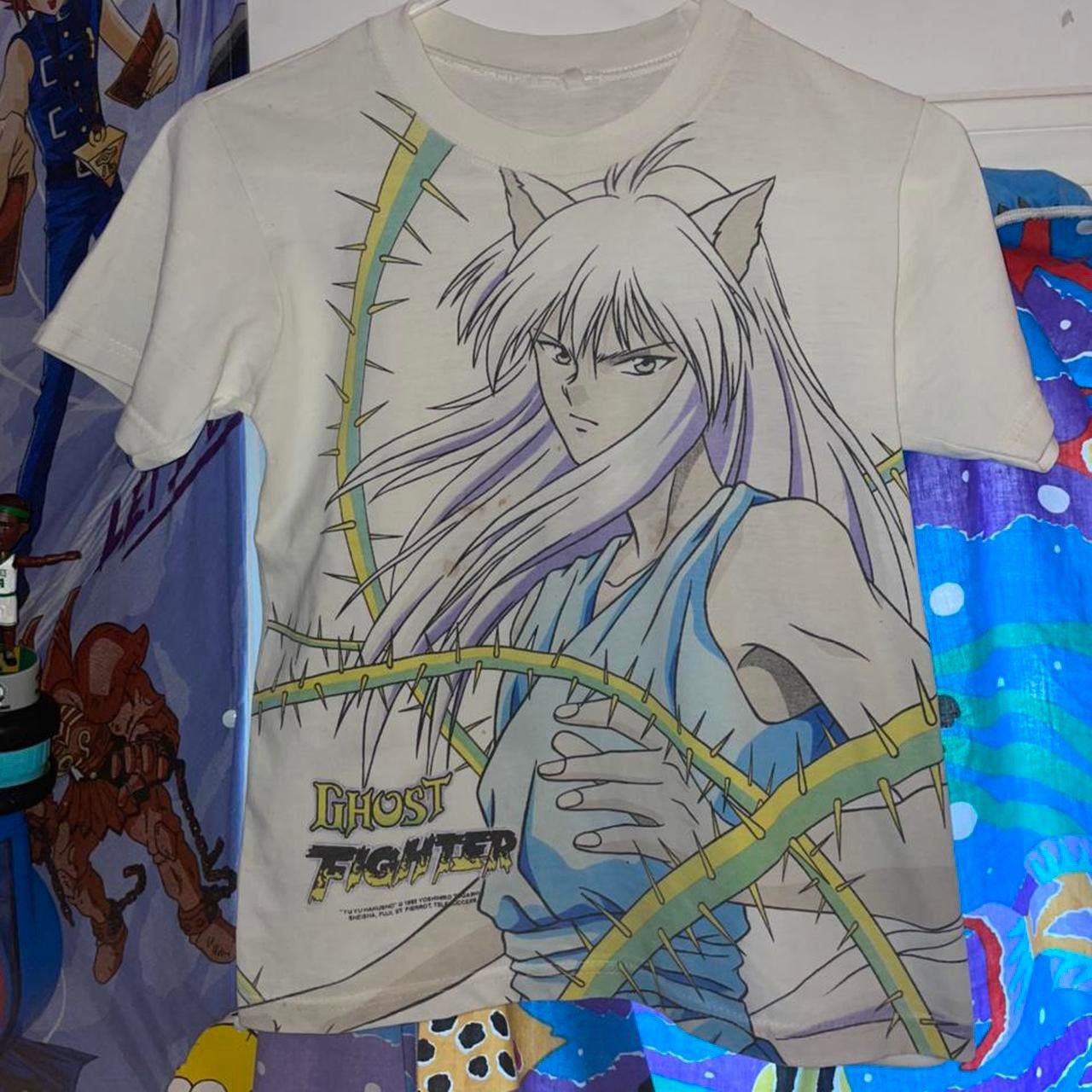 image of Anima x Vintage 1992 Vintage Yu Yu Hakusho Shirt Cartoon Network Yoko Kurama in White (Size XS)