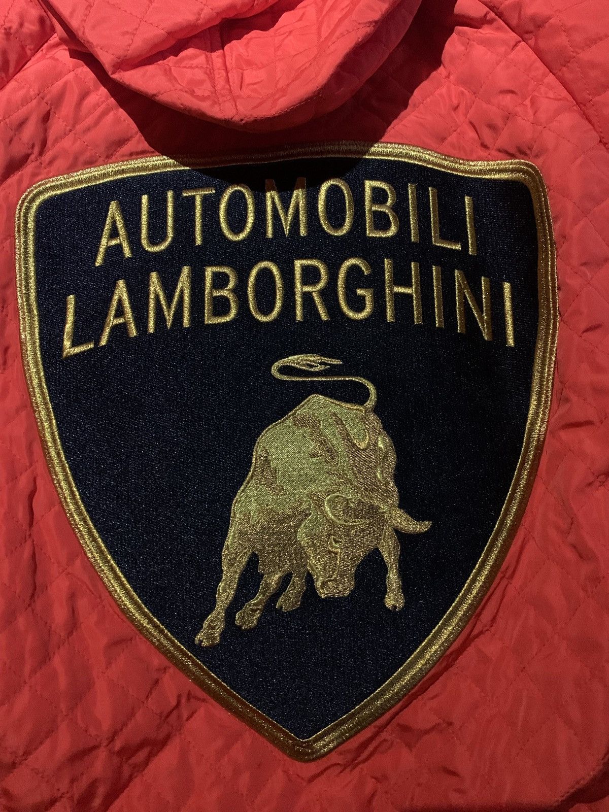 Supreme Automobili Lamborghini Hooded Work Jacket Orange