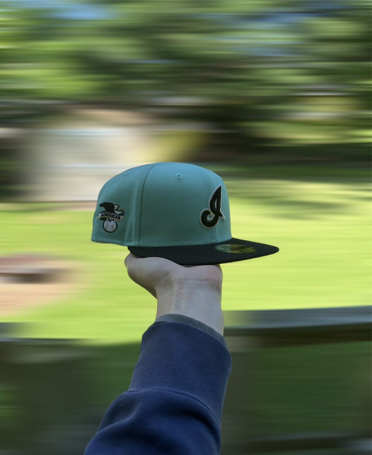 New Era Hat Club Mint Condition Cleveland Indians 7 1/4 Size ONE SIZE - 2 Thumbnail