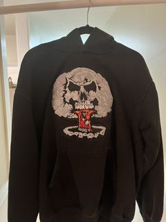 Louis Vuitton Supreme Punisher Skull Luxury Brand Zipper Hoodie