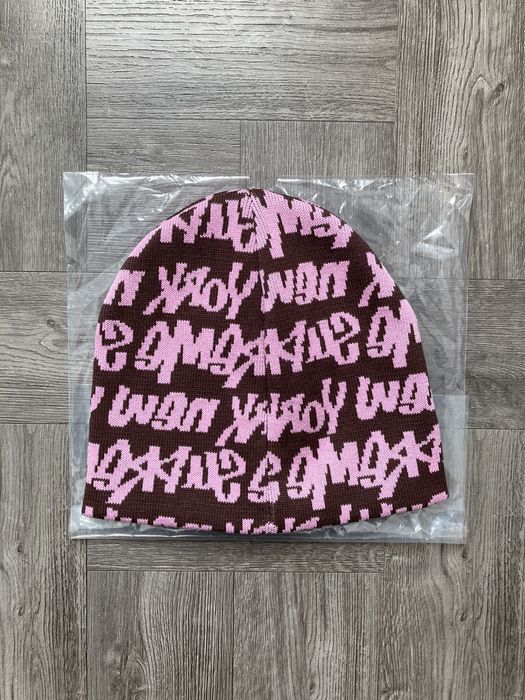 Supreme Supreme Fat Tip Beanie Brown and Pink | Grailed