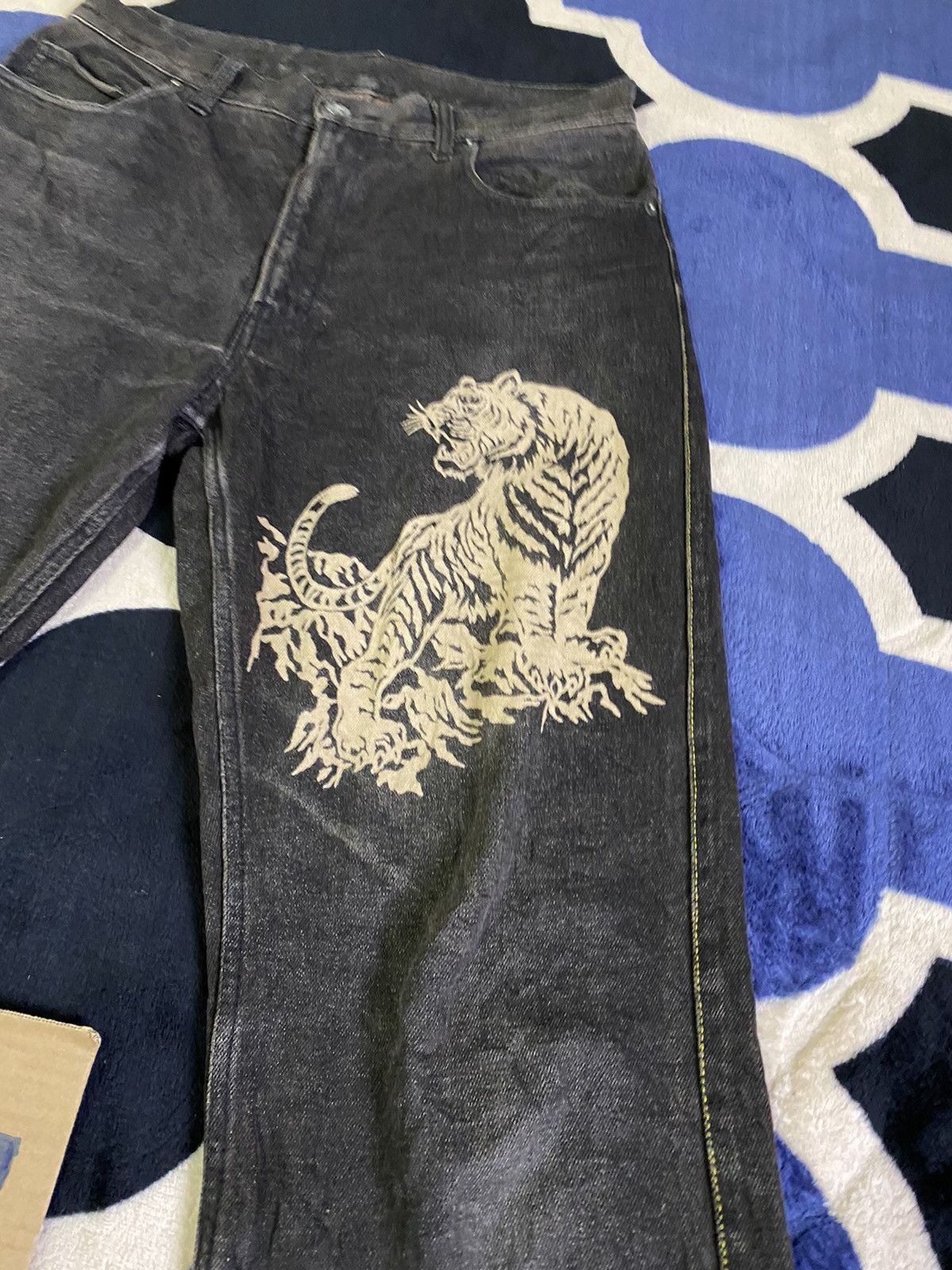 Japanese Brand × PPFM × Vintage Jeans PPFM Tiger motif Rare 📸 Size US 32 / EU 48 - 8 Thumbnail