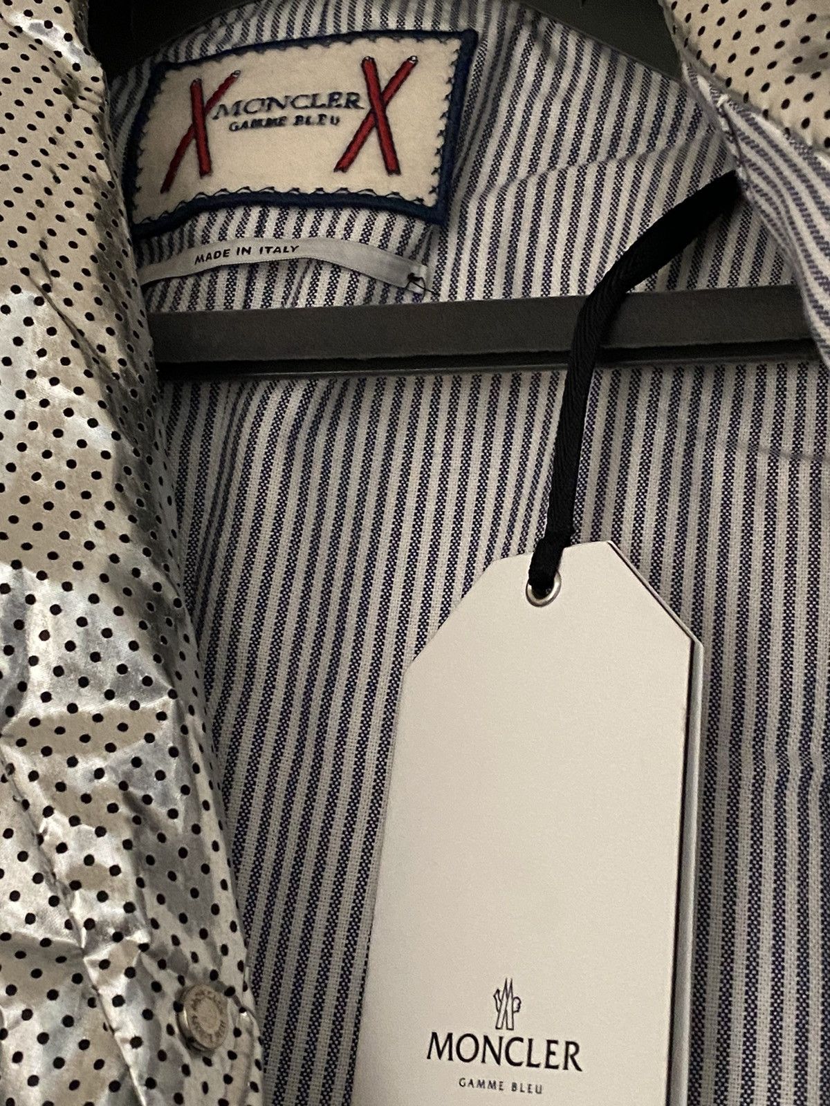 Moncler Gamme Bleu × Thom Browne RARE $3,500 NWT Moncler Gamme Bleu down blazer Thom Browne Size 38R - 7 Thumbnail