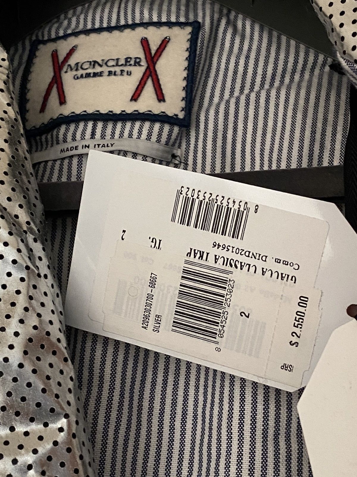 Moncler Gamme Bleu × Thom Browne RARE $3,500 NWT Moncler Gamme Bleu down blazer Thom Browne Size 38R - 8 Thumbnail