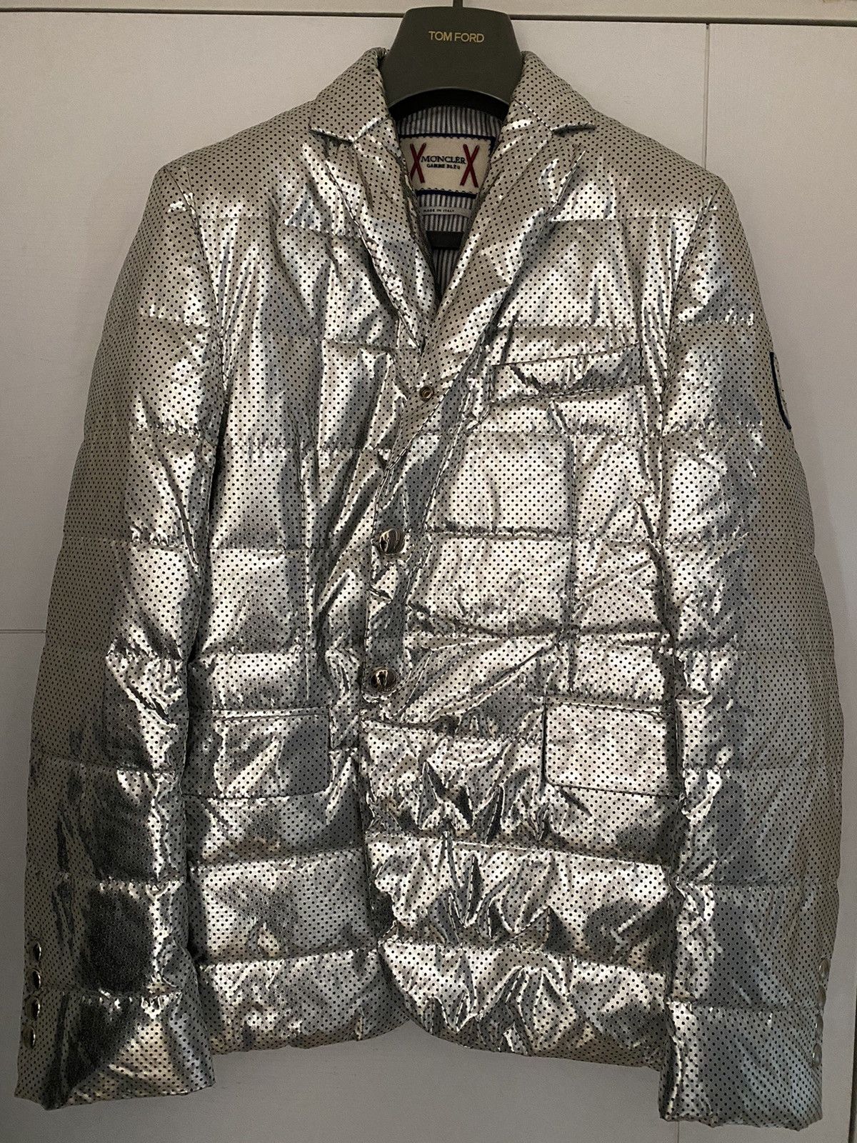 Moncler Gamme Bleu × Thom Browne RARE $3,500 NWT Moncler Gamme Bleu down blazer Thom Browne Size 38R - 1 Thumbnail