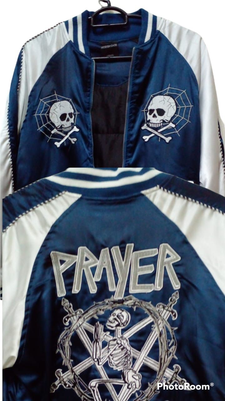 Japanese Brand SUKAJAN SKELETON PRAYER JACKET Size US M / EU 48-50 / 2 - 2 Thumbnail