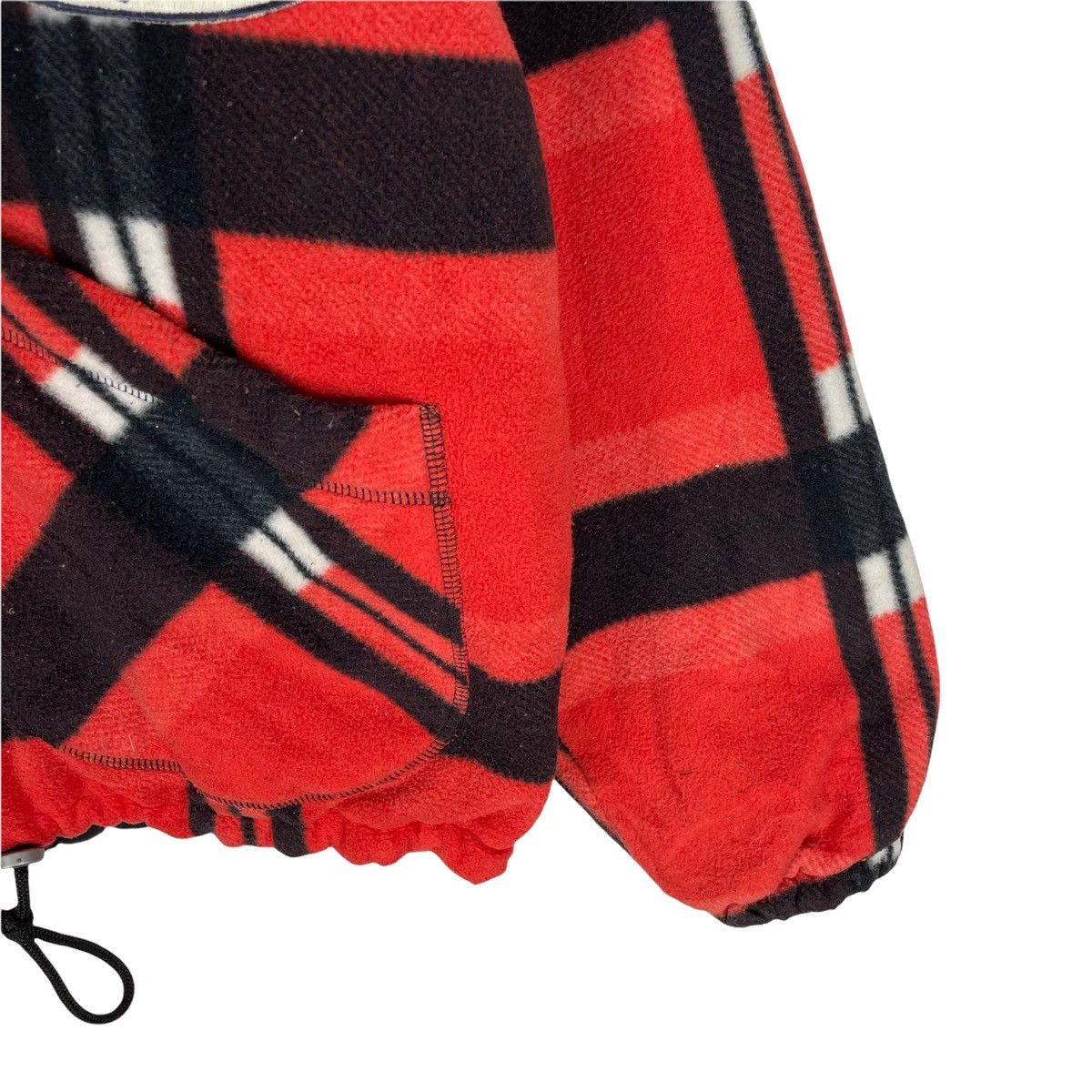 Japanese Brand 🌟MODERN BASIC FLEECE HOODIE TARTAN ZIP JACKET Size US S / EU 44-46 / 1 - 6 Thumbnail