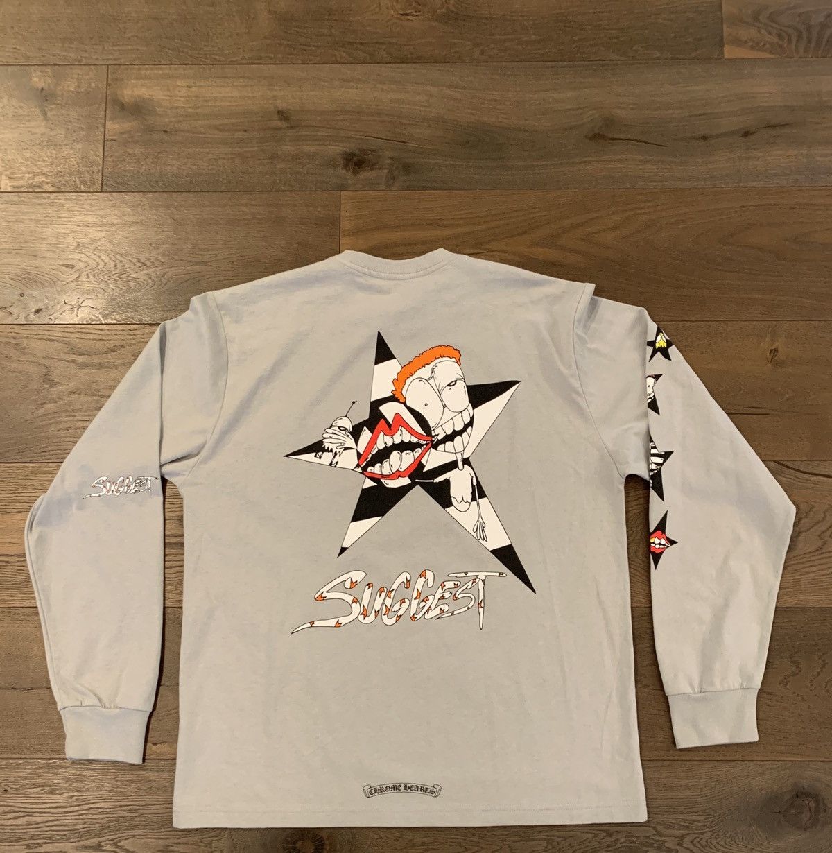 Chrome Hearts Matty Boy Grey Suggest Long Sleeve Tee | Grailed