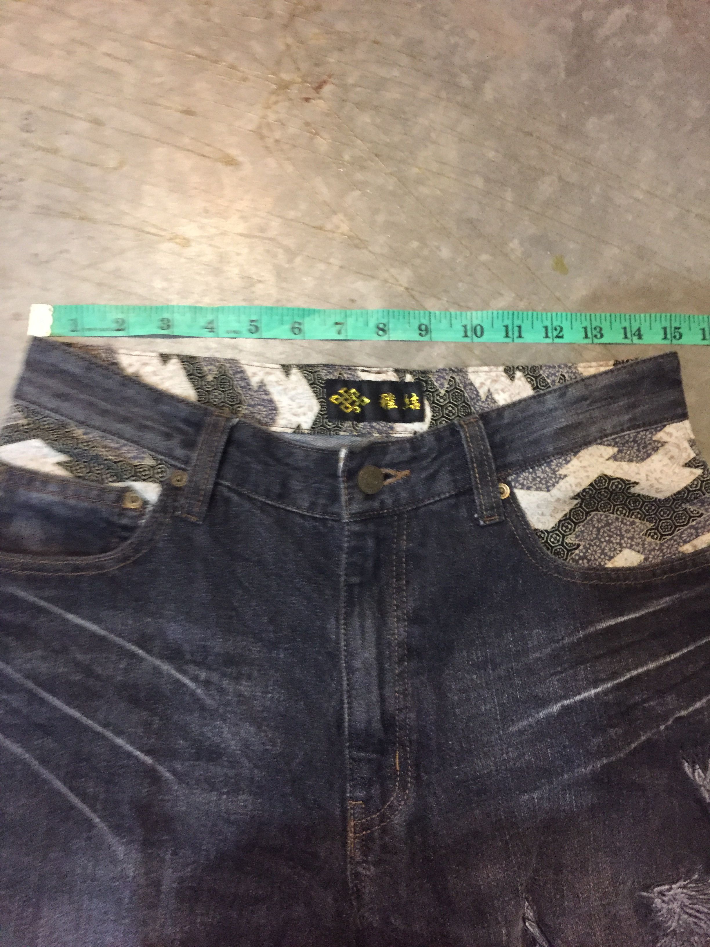 Tornado Mart Vtg Japan Phenix embroidered pants Size US 30 / EU 46 - 10 Thumbnail