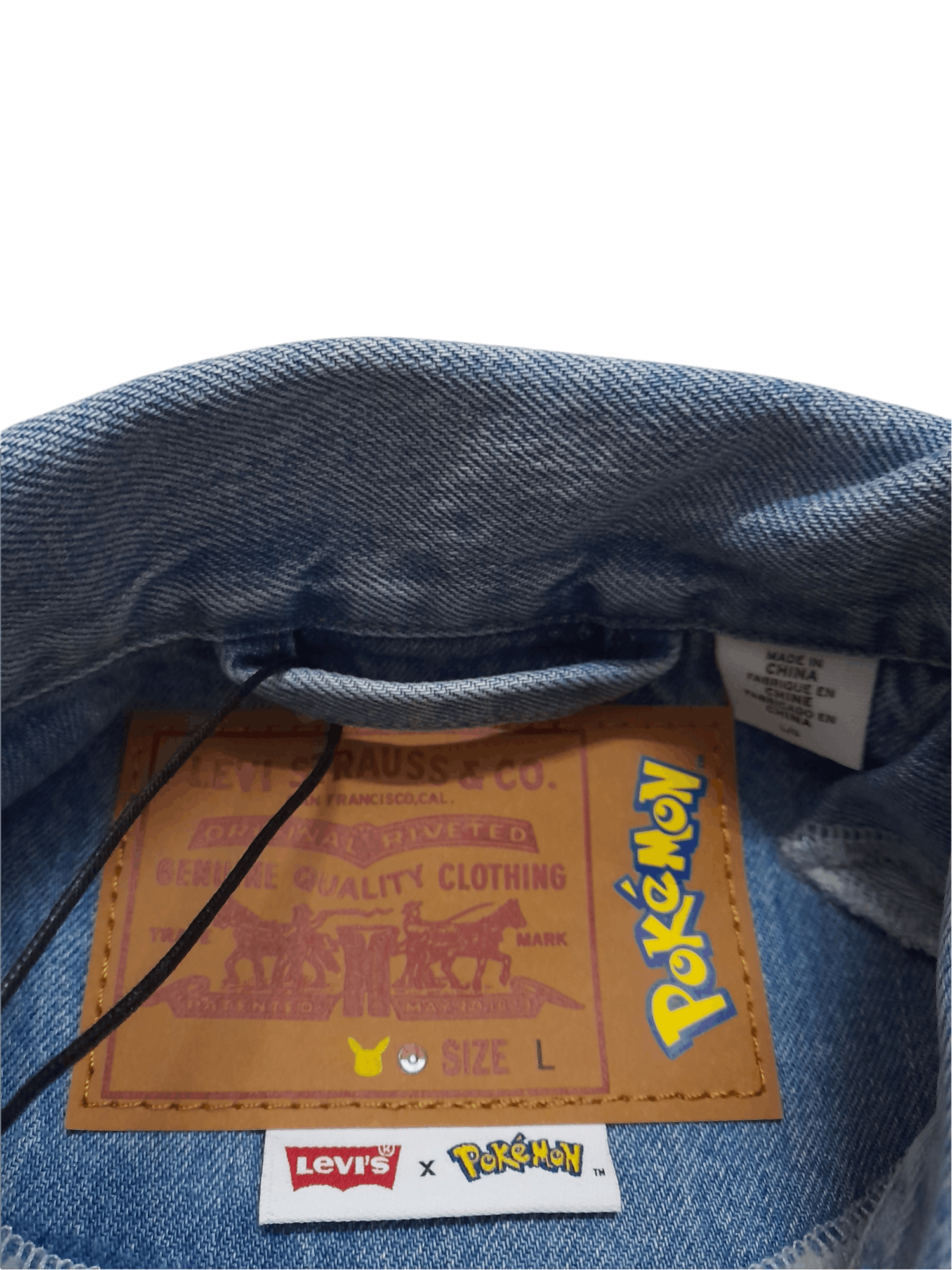 Levi's × Pokemon Levis Big E x Pokemon Anime Trucker Denim Jacket (D773A) Size US L / EU 52-54 / 3 - 9 Thumbnail