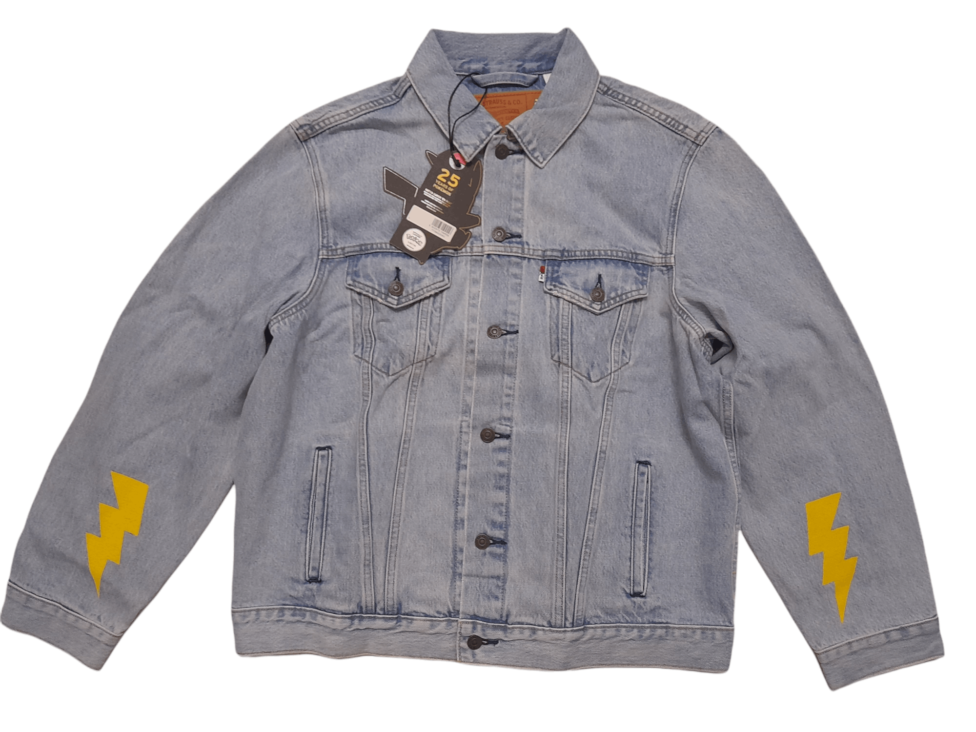 Levi's × Pokemon Levis Big E x Pokemon Anime Trucker Denim Jacket (D773A) Size US L / EU 52-54 / 3 - 6 Thumbnail
