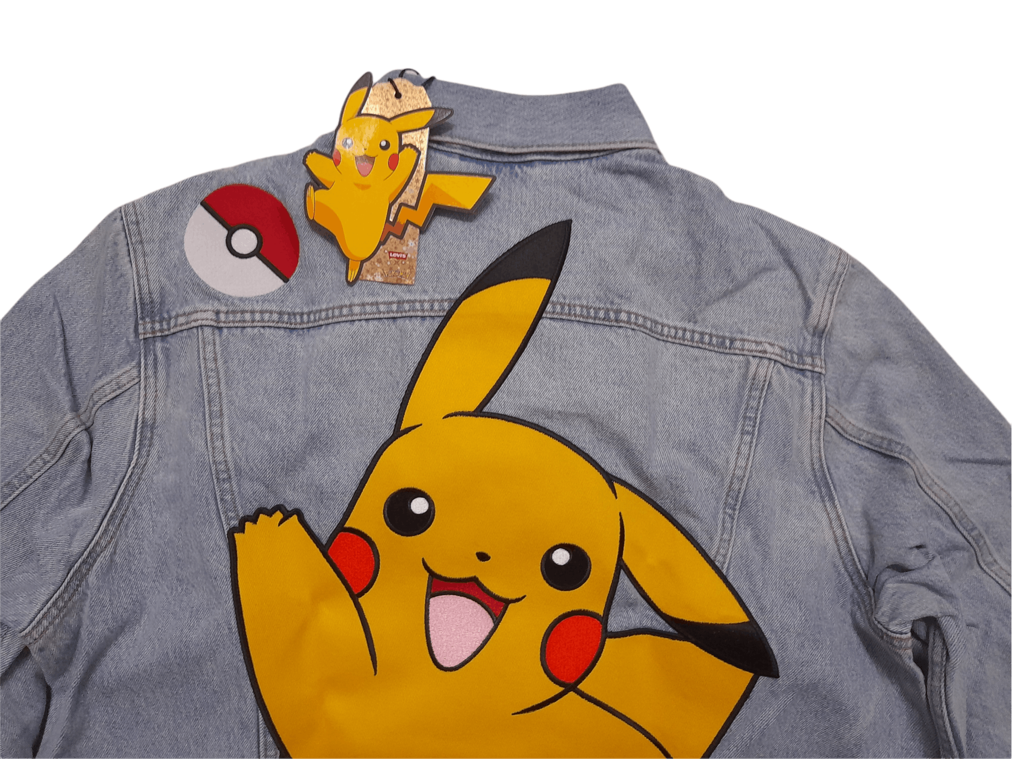 Levi's × Pokemon Levis Big E x Pokemon Anime Trucker Denim Jacket (D773A) Size US L / EU 52-54 / 3 - 4 Thumbnail