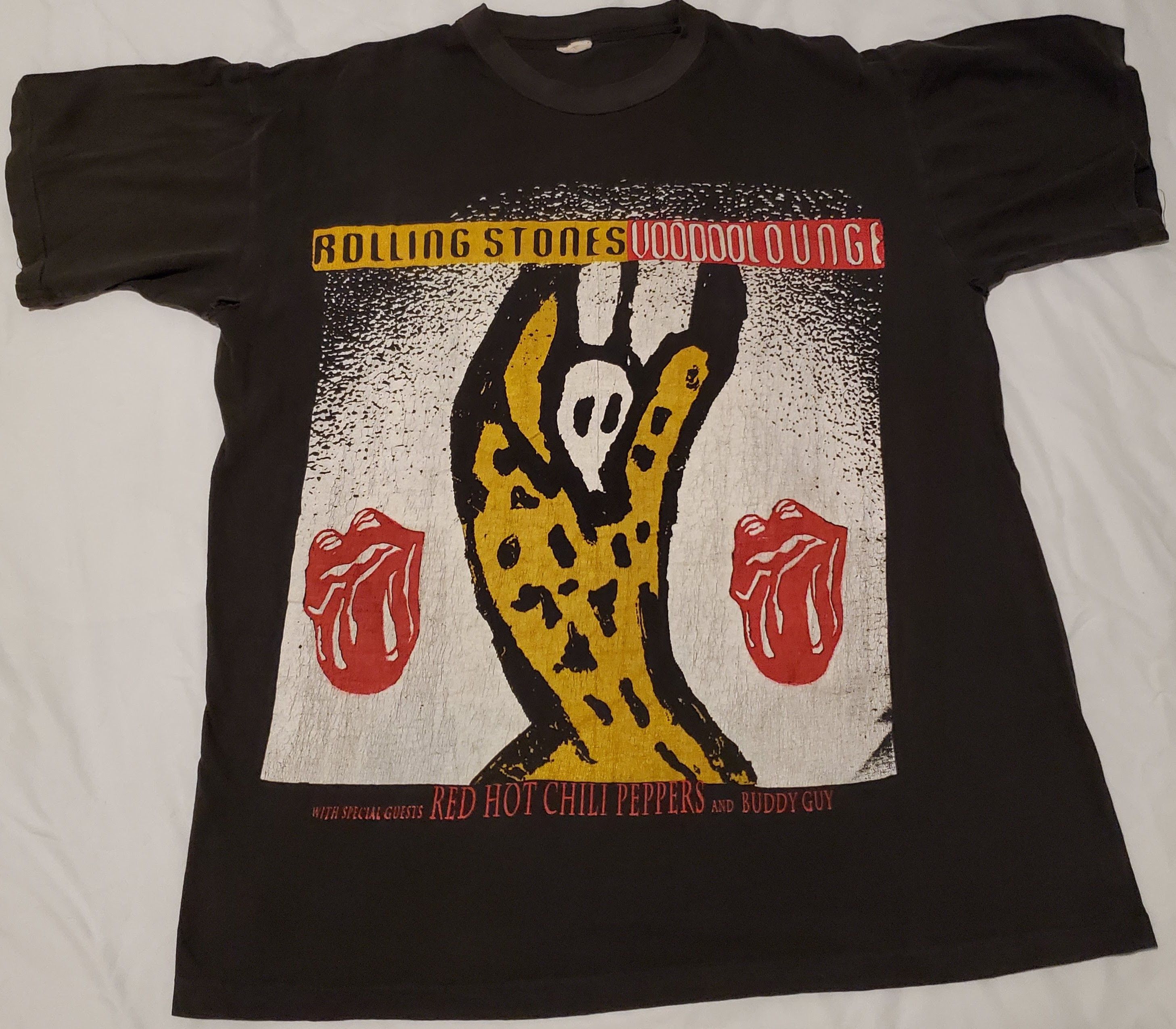 Band Tees × Vintage Rolling Stones VooDoo Lounge Skeletons World Tour 94/95 Size US XL / EU 56 / 4 - 1 Thumbnail