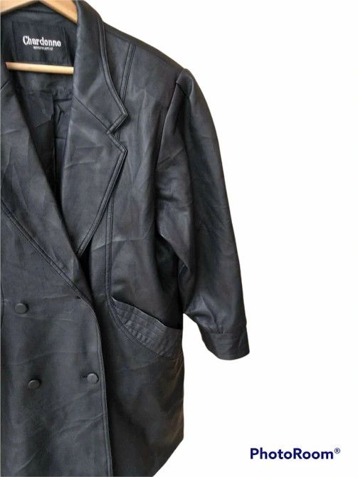 Branded Leather 90s Chardonne Tastefu Lattier Leather Double Breasted Size US L / EU 52-54 / 3 - 4 Thumbnail