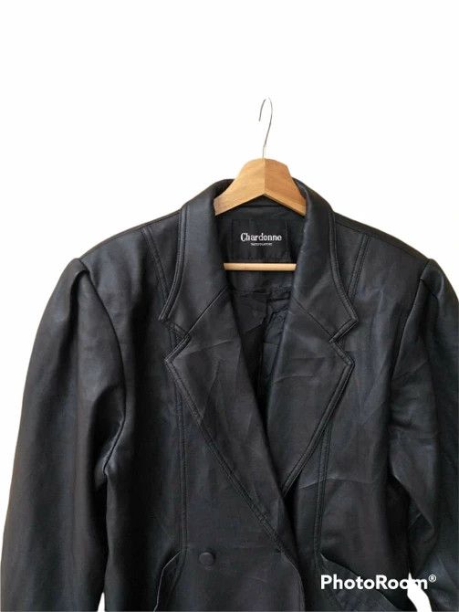 Branded Leather 90s Chardonne Tastefu Lattier Leather Double Breasted Size US L / EU 52-54 / 3 - 2 Thumbnail