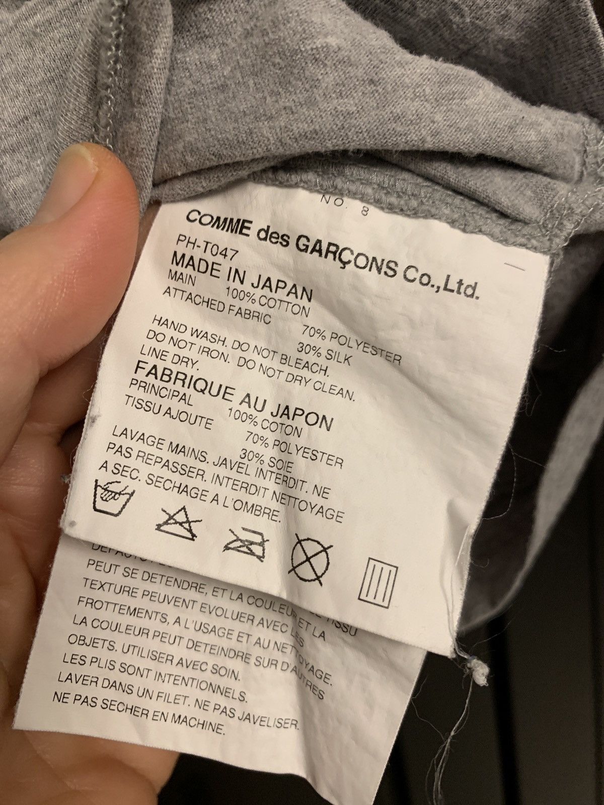 Comme des Garcons Homme Plus T-shirt with foulard sleeve Size US M / EU 48-50 / 2 - 5 Thumbnail