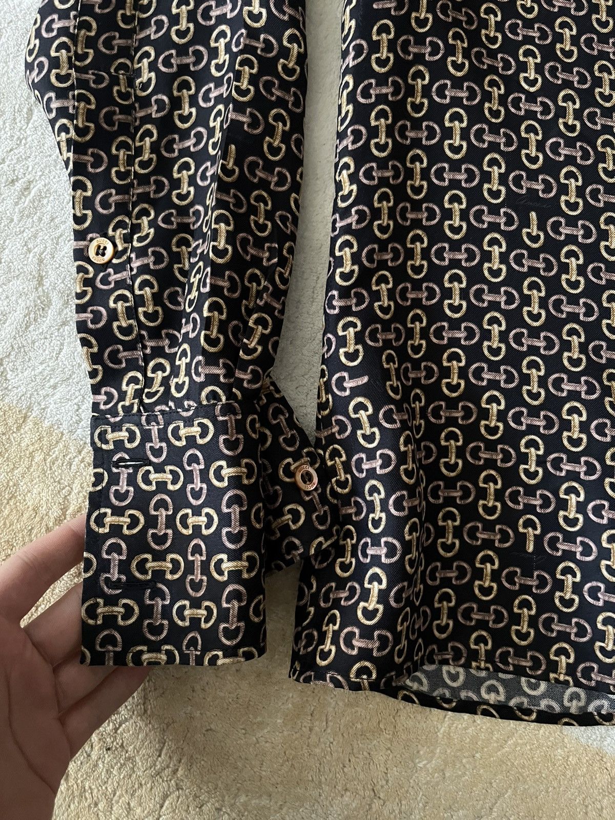 Gucci Gucci Silk Dress shirt Size 40S - 2 Thumbnail